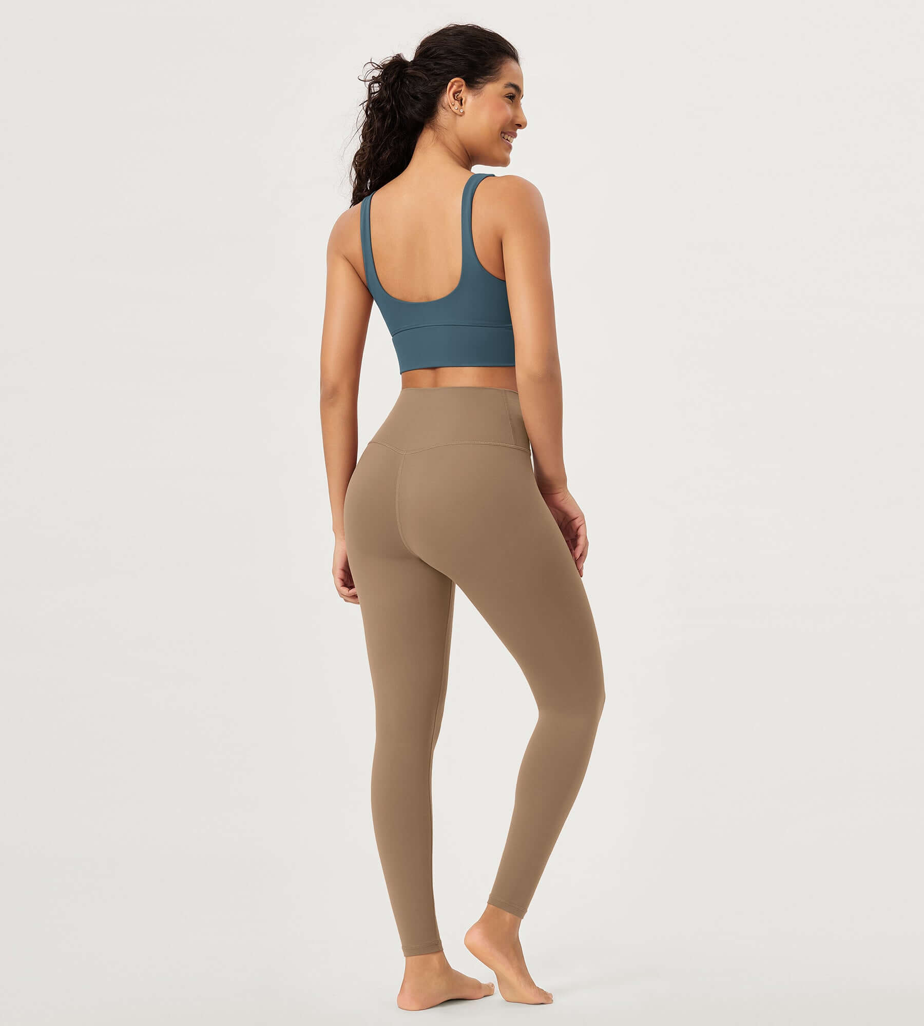 28" Buttery Soft Cross Waist Lounge Yoga Leggings - ododos