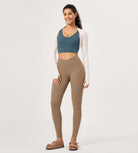 28" Buttery Soft Cross Waist Lounge Yoga Leggings - ododos