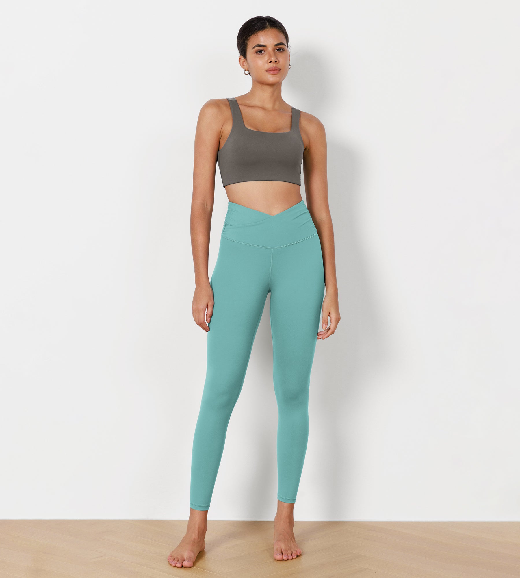 Teal running leggings online