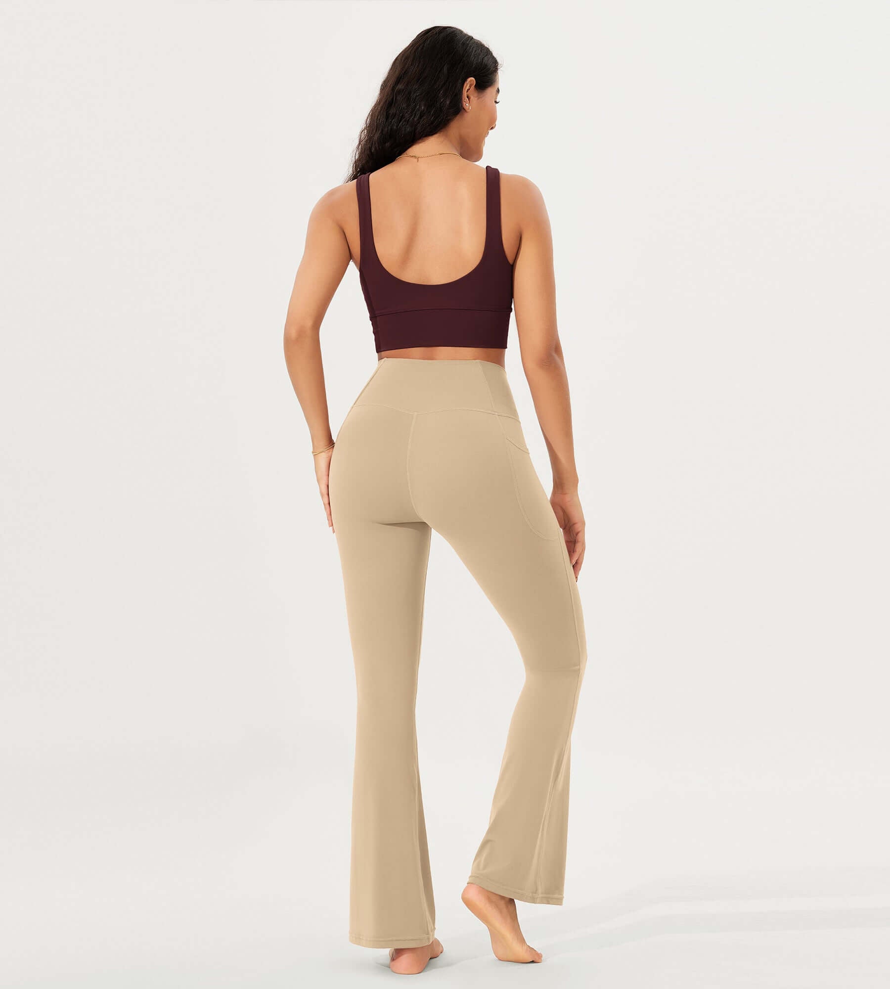 32 Cloud Feeling Bootcut Lounge Yoga Pants with Pockets - ododos