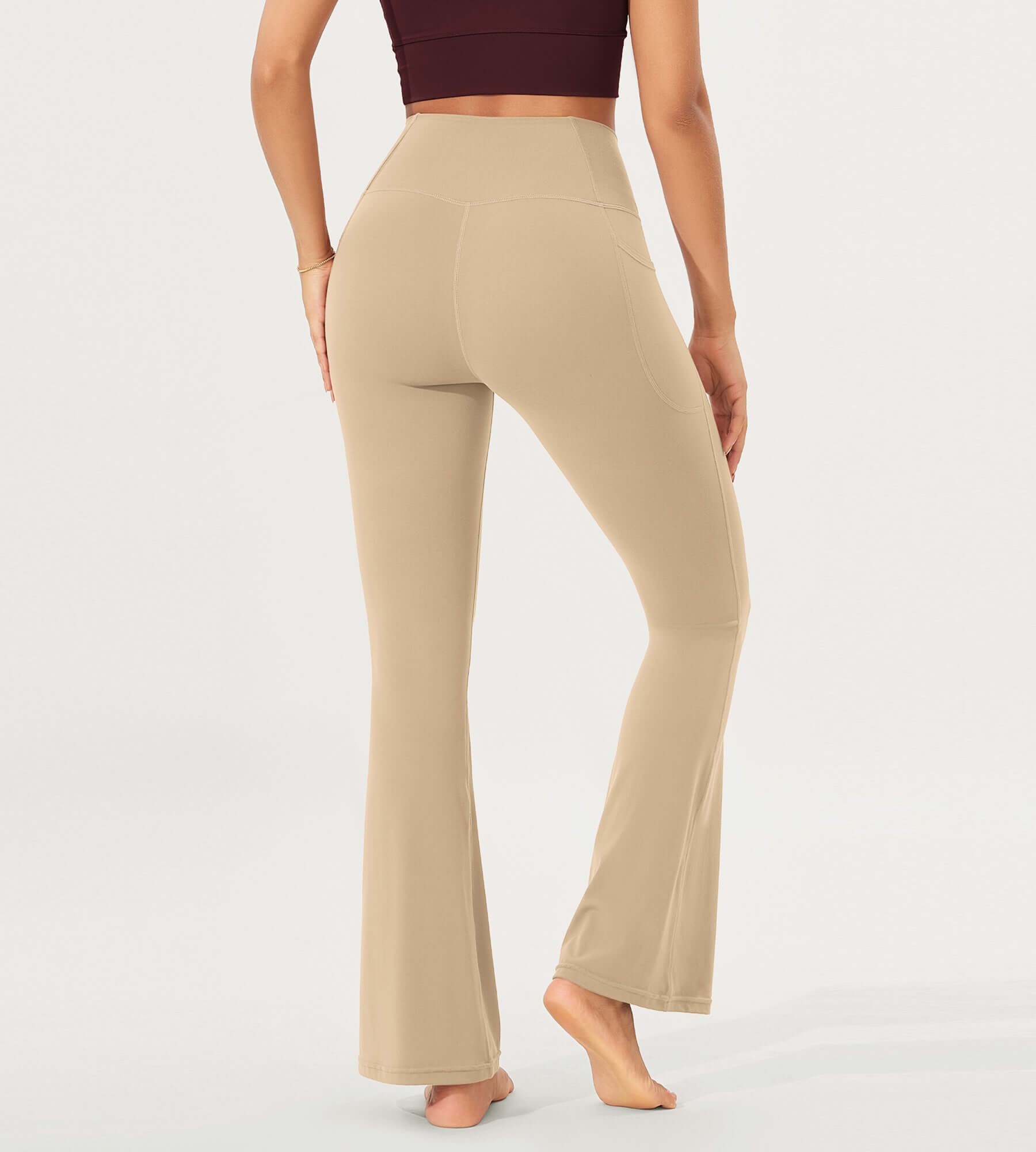 32 Cloud Feeling Bootcut Lounge Yoga Pants with Pockets - ododos