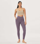 25"/28" Crossover 7/8 V High Wasit Lounge Leggings with Pockets - ododos