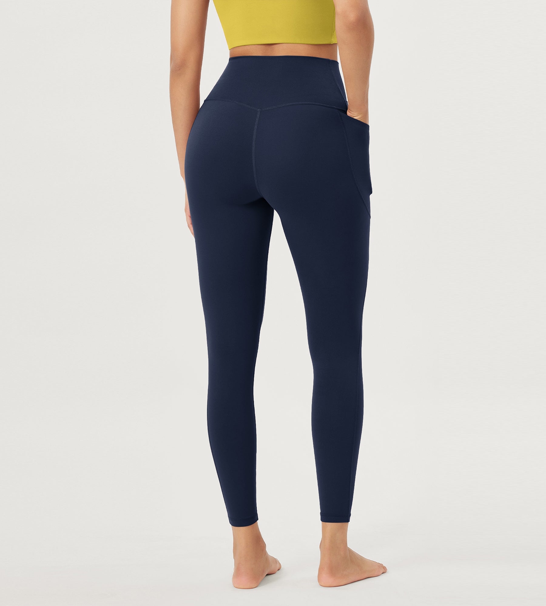 25 Crossover 7/8 V High Wasit Lounge Leggings with Pockets - ododos