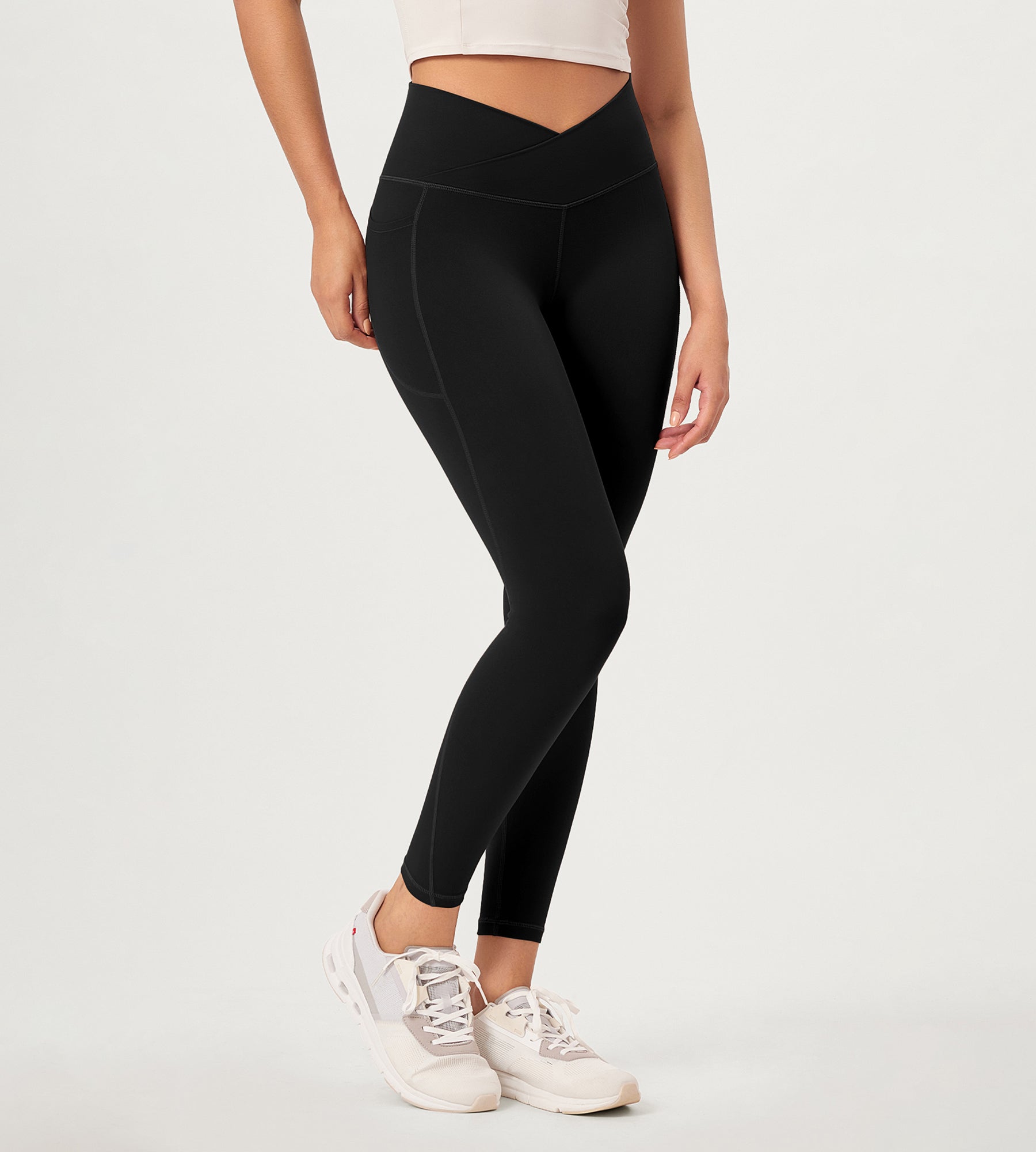 2-Pack 25 ODCLOUD Crossover Lounge Yoga Waist Leggings with Pockets - ododos