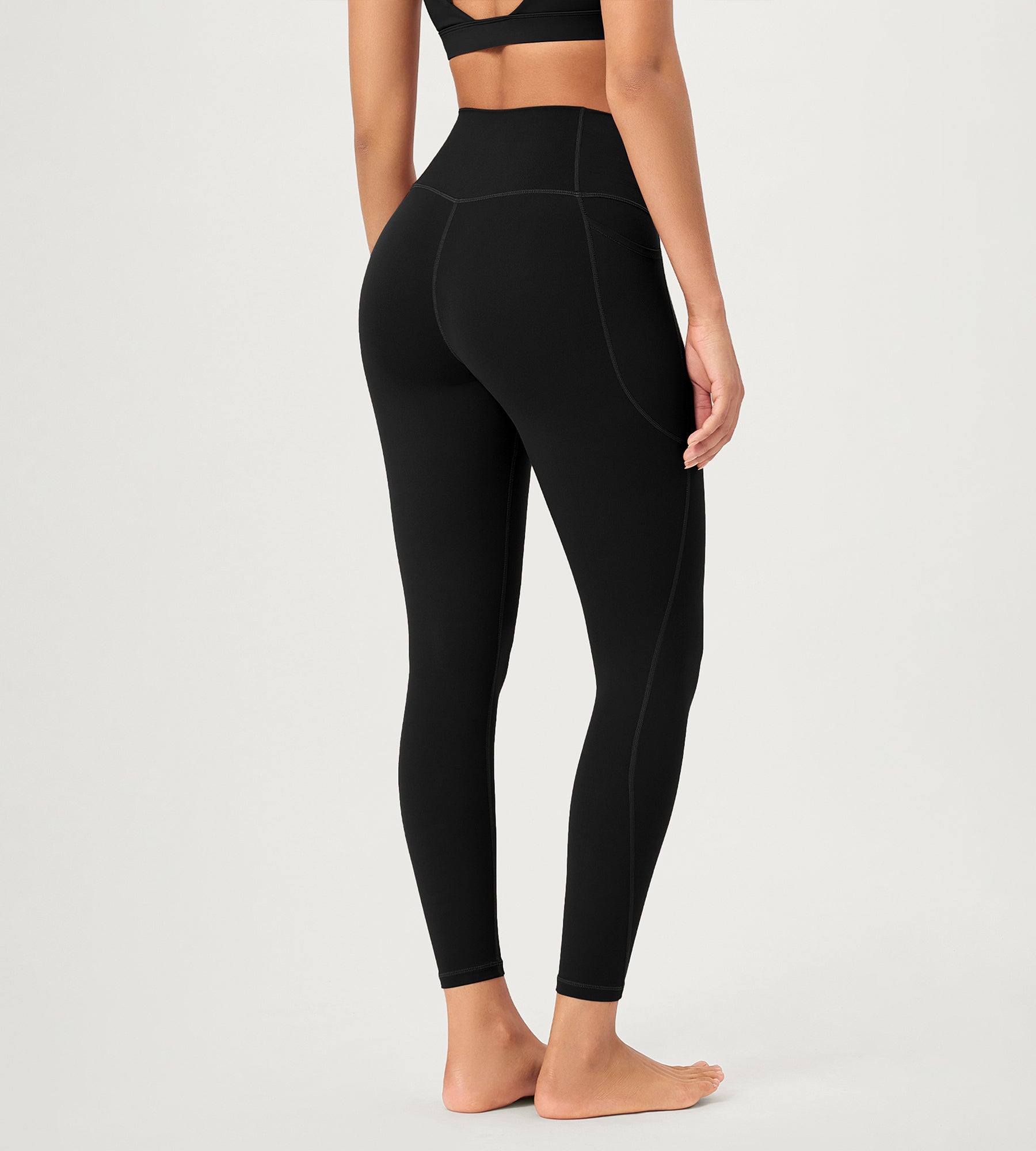 25 ODCLOUD Crossover Lounge Yoga Waist Leggings with Pockets - ododos