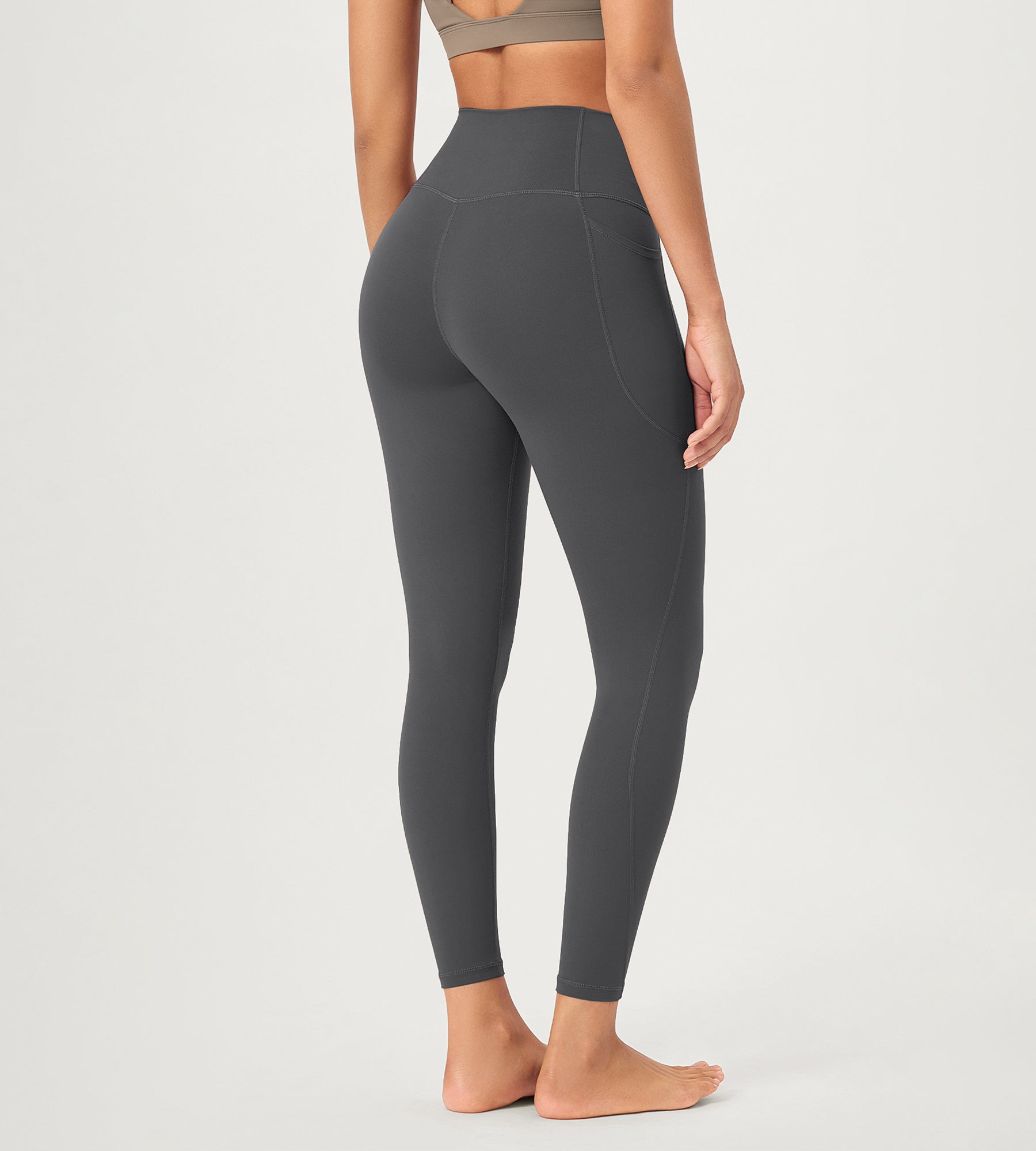 2-Pack 25" ODCLOUD Crossover Lounge Yoga Waist Leggings with Pockets - ododos