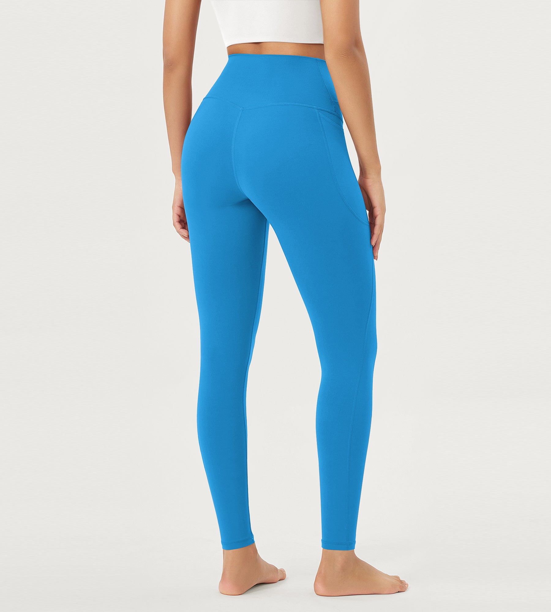 28" Crossover V High Wasit Lounge Leggings with Pockets - ododos