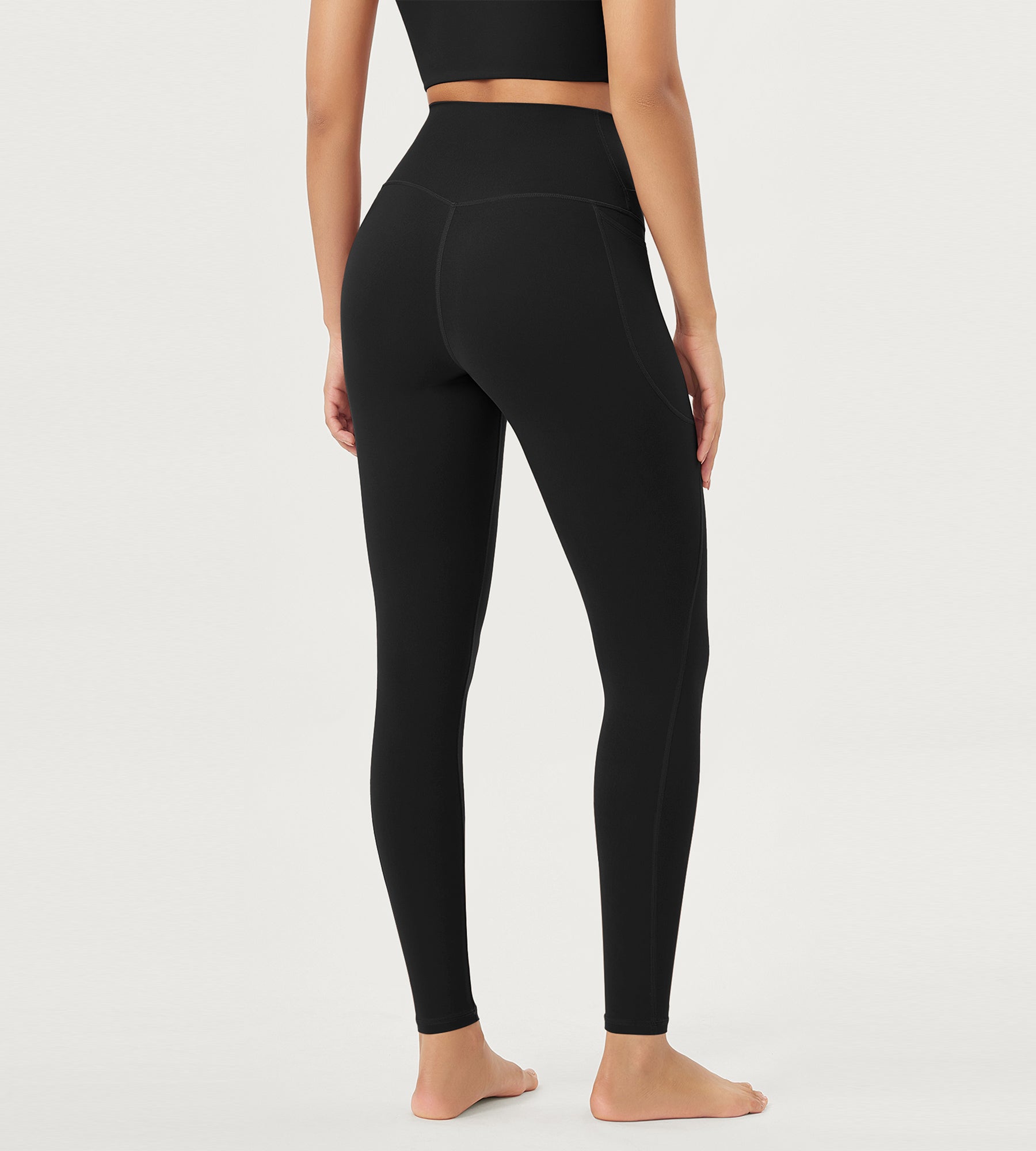 28" Crossover V High Wasit Lounge Leggings with Pockets - ododos