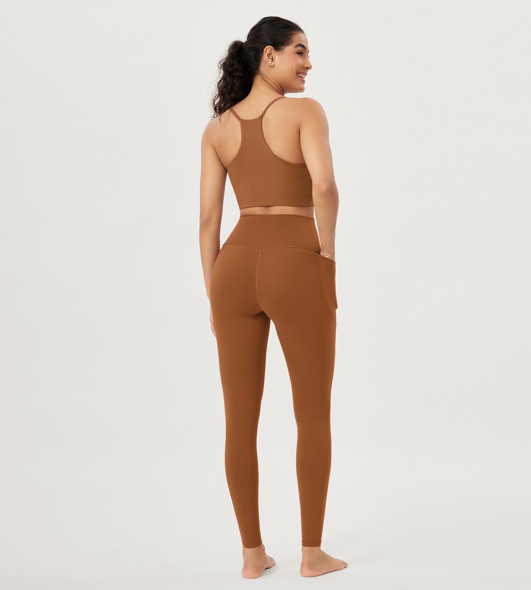 28 Crossover V High Wasit Lounge Leggings with Pockets - ododos