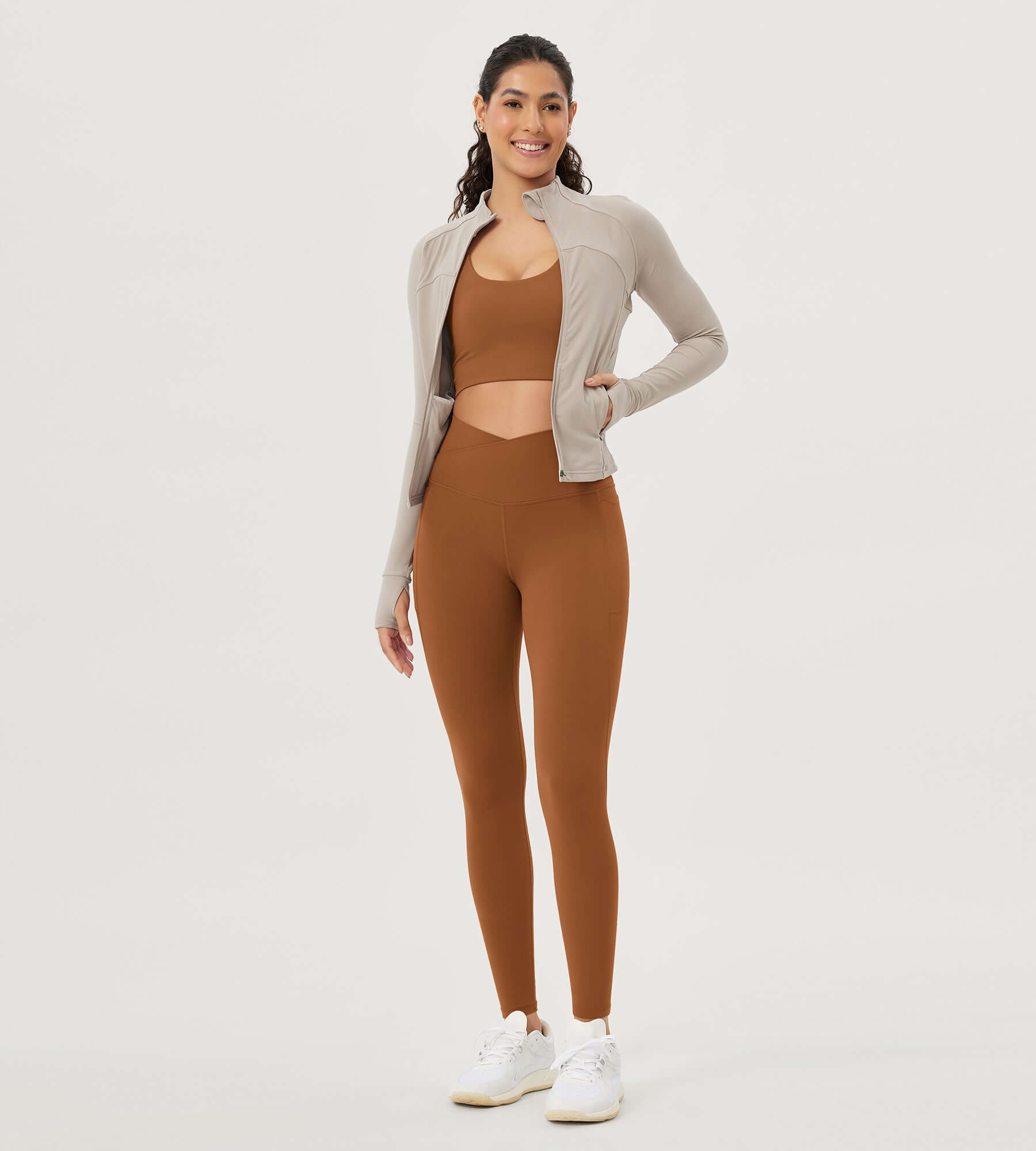 25"/28" Crossover 7/8 V High Wasit Lounge Leggings with Pockets - ododos