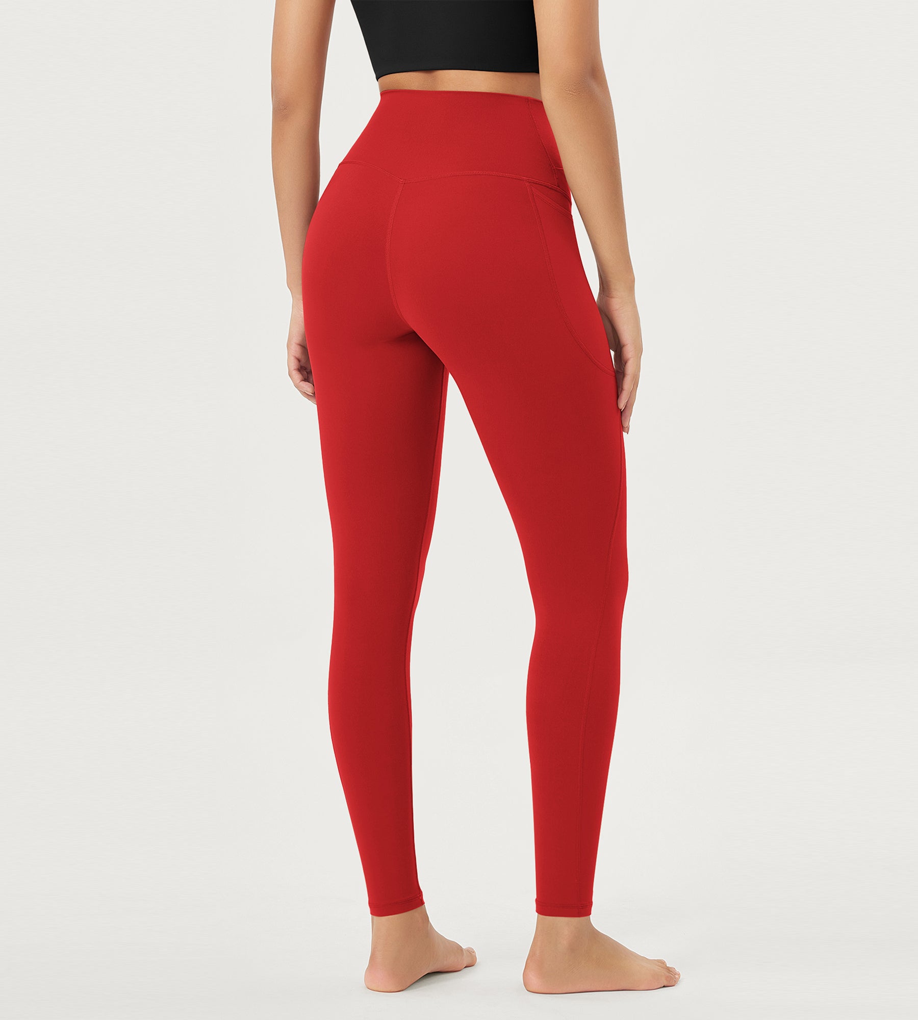 28" Crossover V High Wasit Lounge Leggings with Pockets - ododos