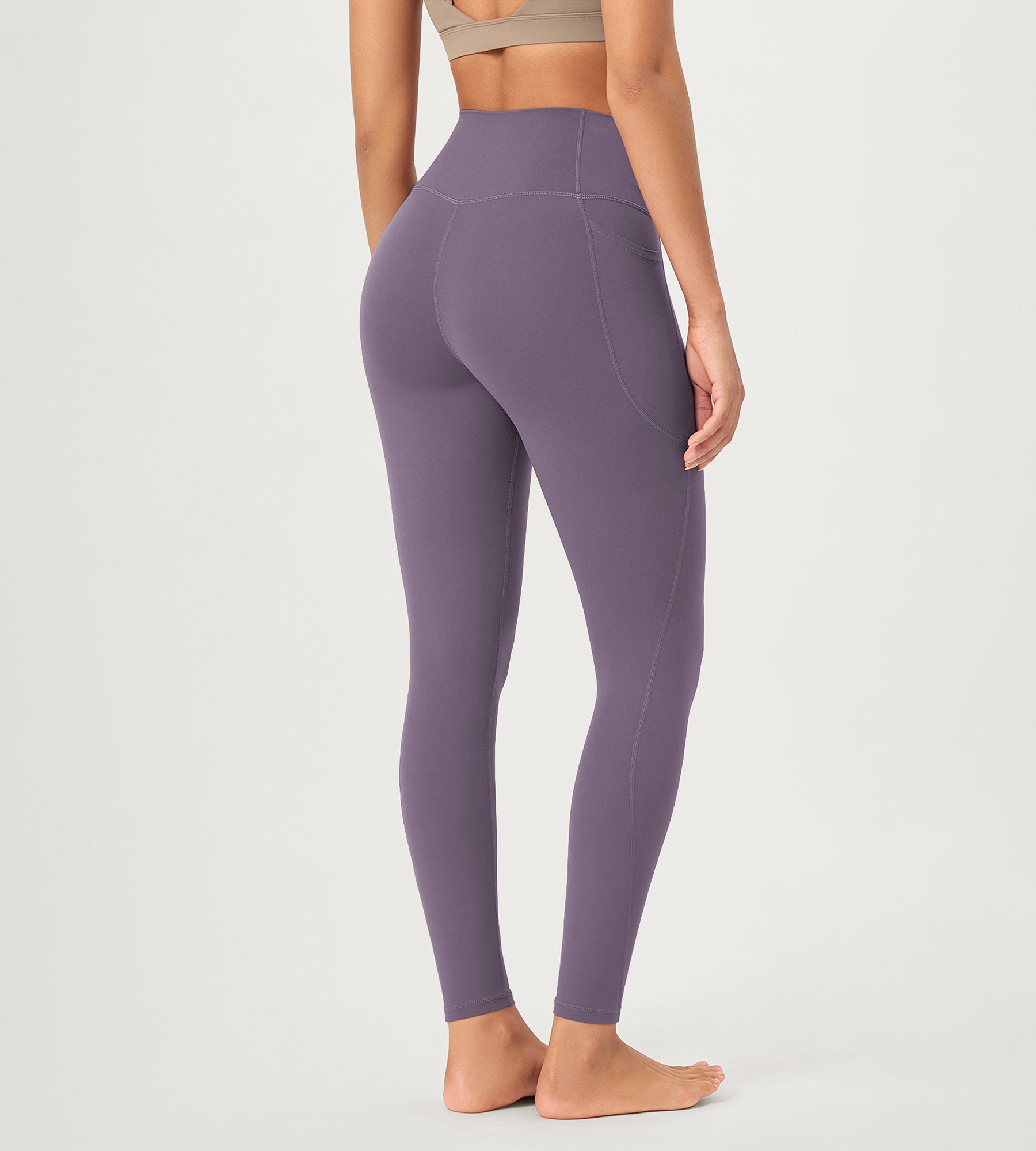 2-Pack 28" ODCLOUD Crossover Lounge Yoga Waist Leggings with Pockets - ododos