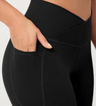 2-Pack 28" ODCLOUD Crossover Lounge Yoga Waist Leggings with Pockets - ododos