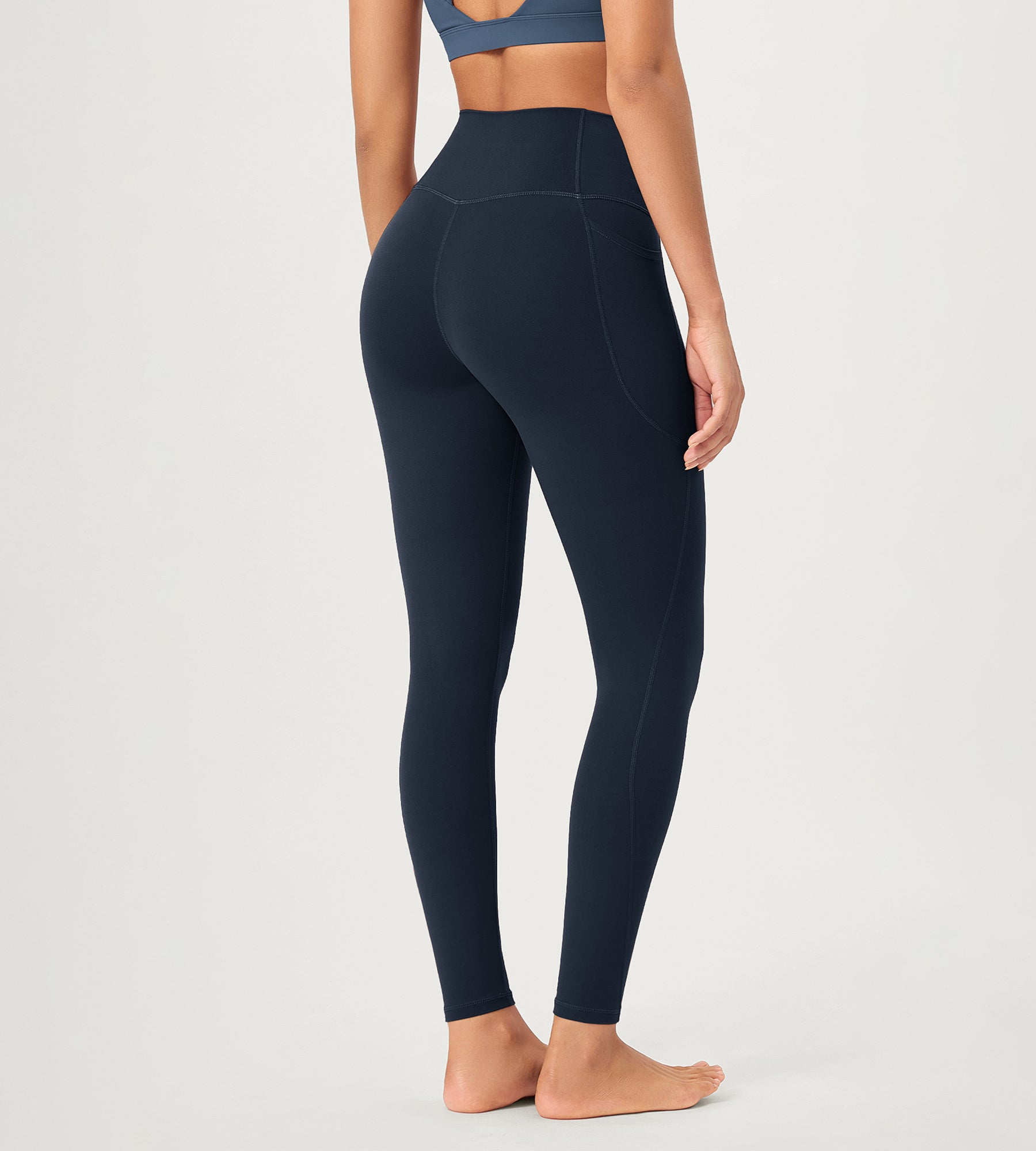28 ODCLOUD Crossover Lounge Yoga Waist Leggings with Pockets - ododos