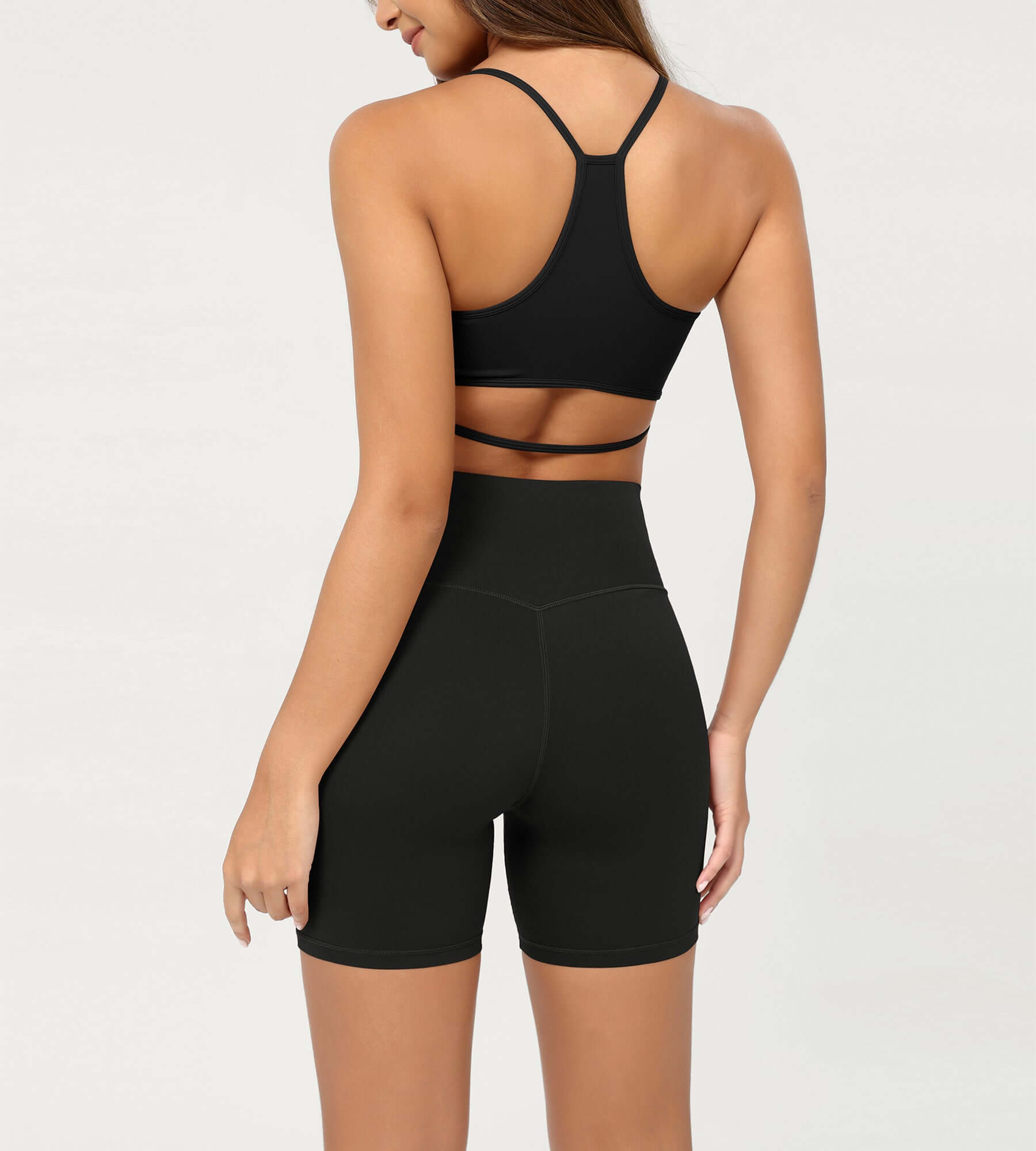 Cloud Feeling 6 Crossover Yoga Shorts - ododos