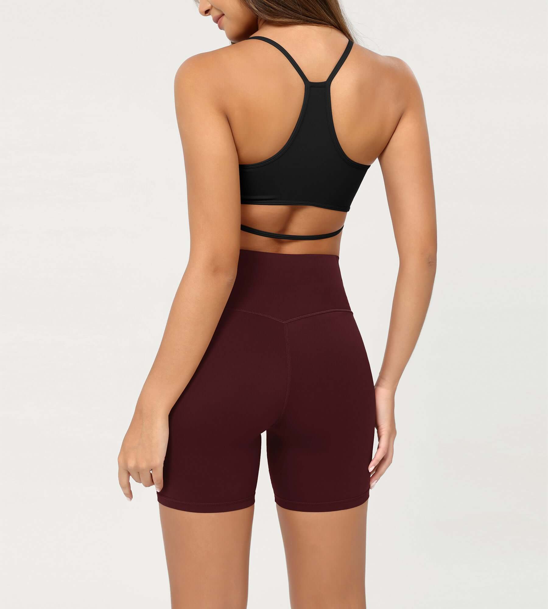 Cloud Feeling 6 Crossover Yoga Shorts - ododos