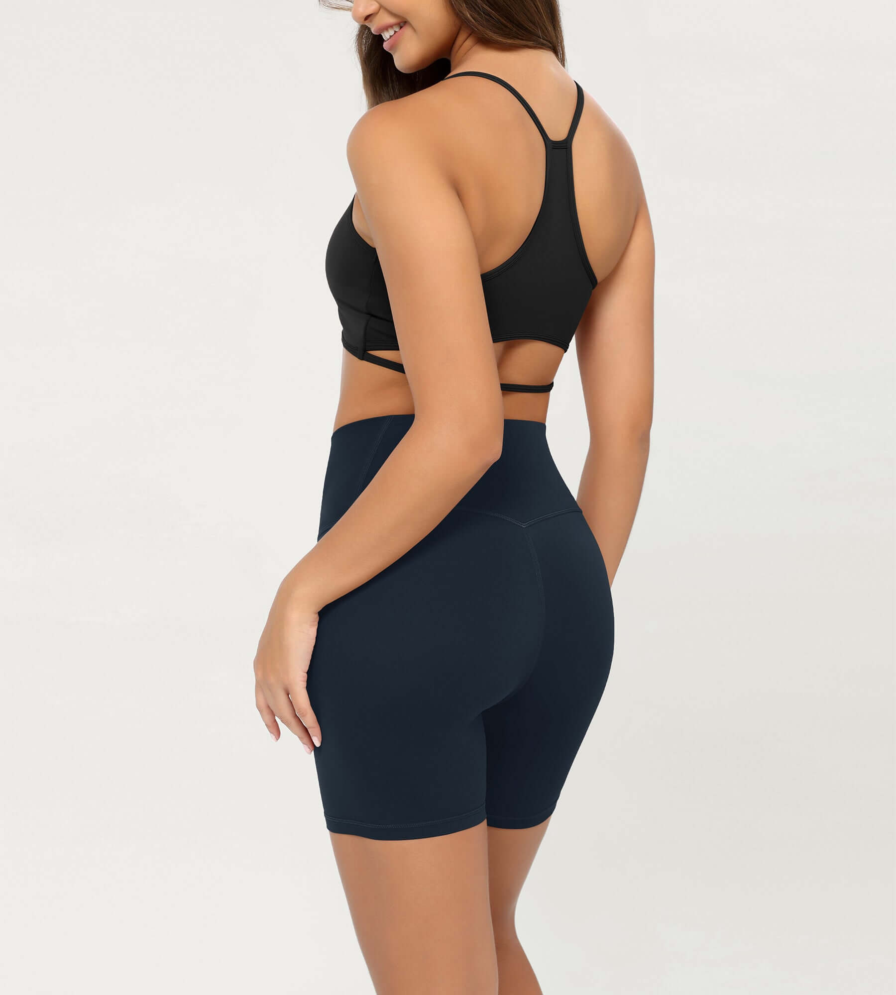 Cloud Feeling 6 Crossover Yoga Shorts - ododos