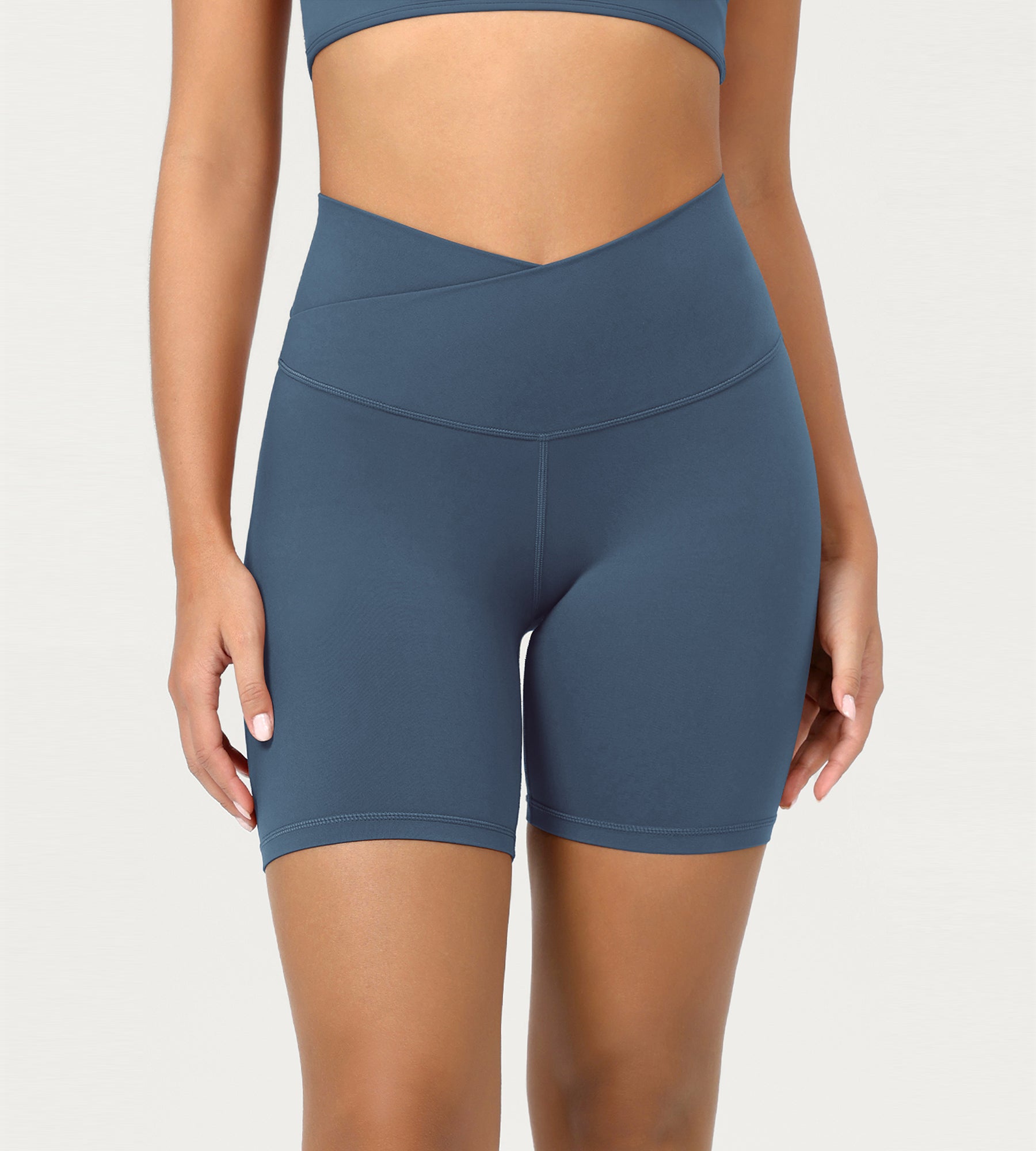 Cloud Feeling 6" Crossover Yoga Shorts - ododos