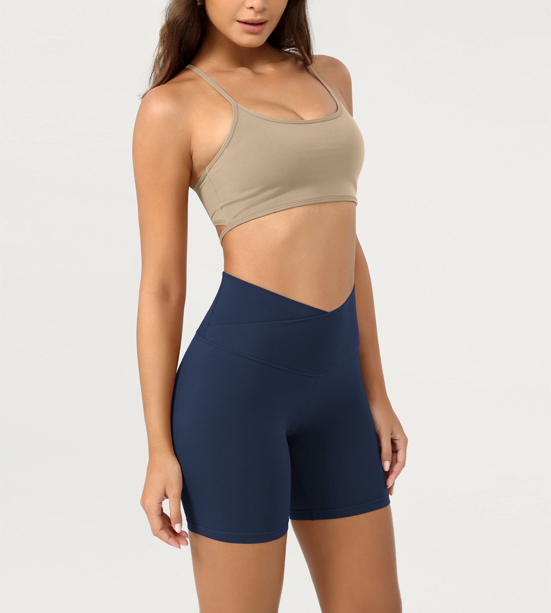 Cloud Feeling 6" Crossover Yoga Shorts - ododos