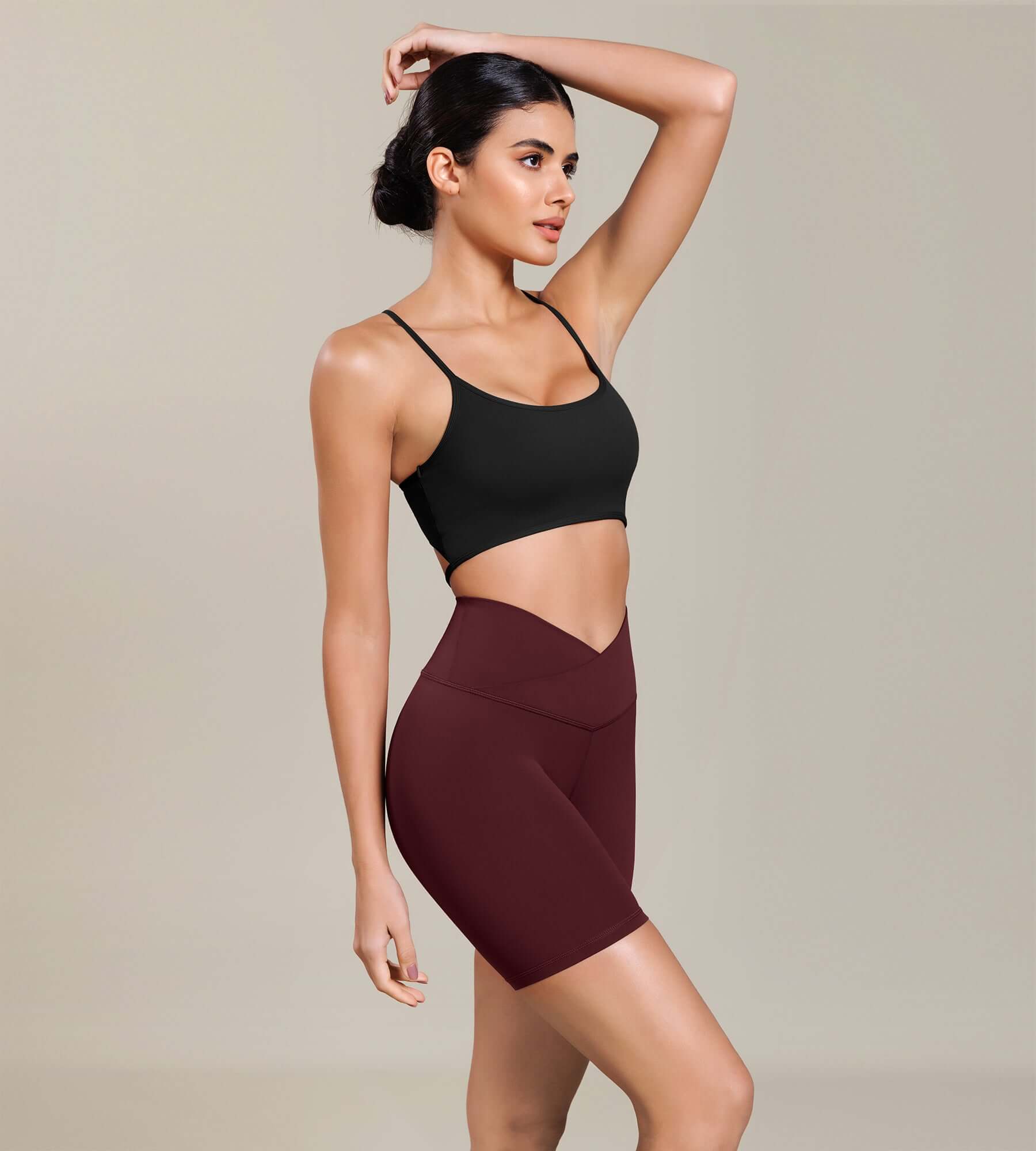 Cloud Feeling 6 Cross Waist Yoga Lounge Shorts - ododos