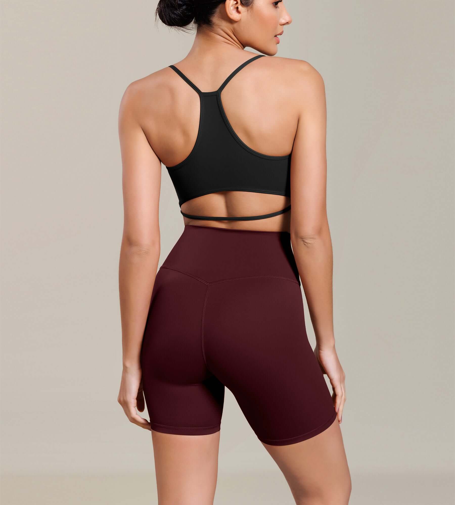 Cloud Feeling 6 Cross Waist Yoga Lounge Shorts - ododos