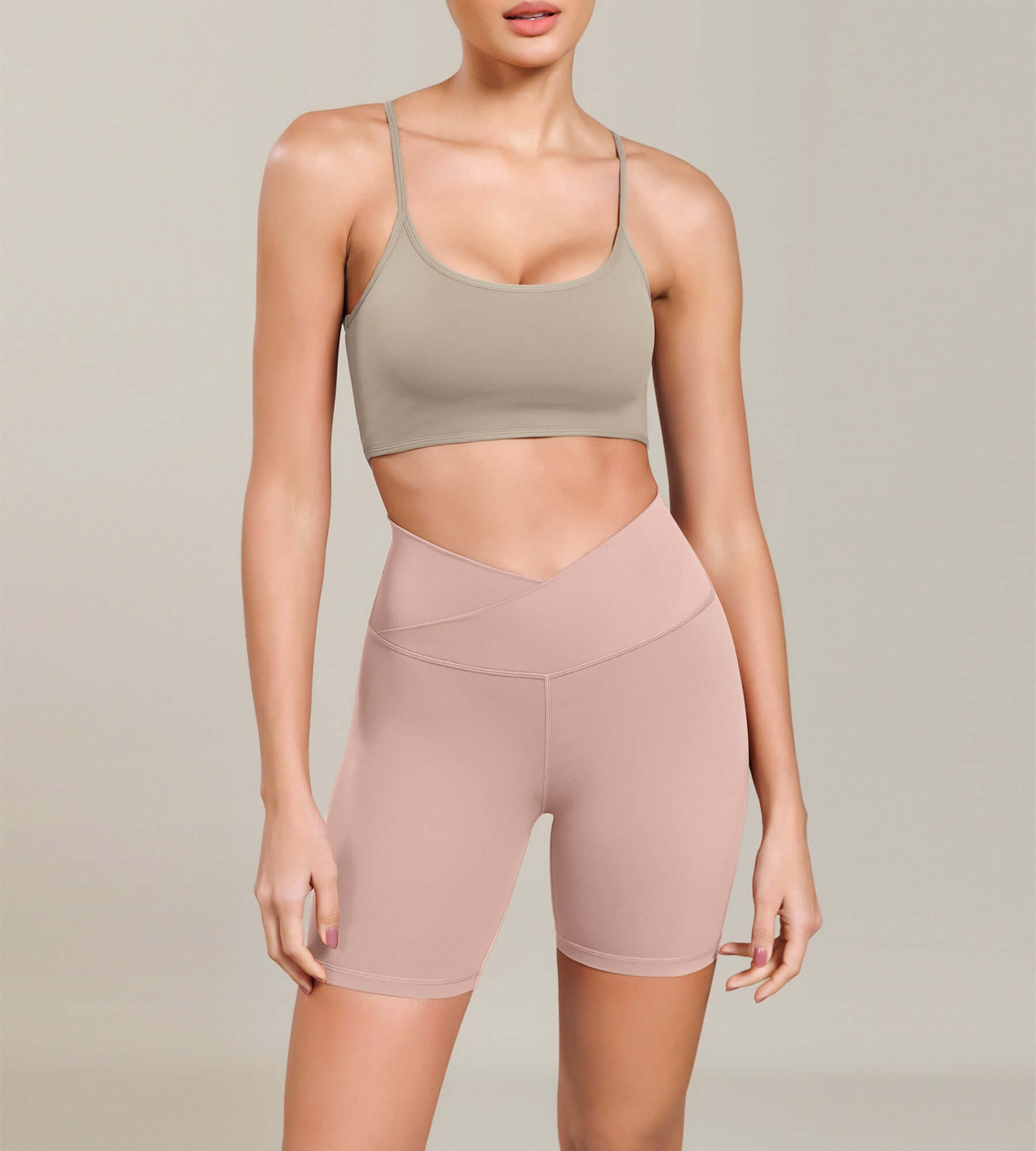 Cloud Feeling 6 Cross Waist Yoga Lounge Shorts - ododos