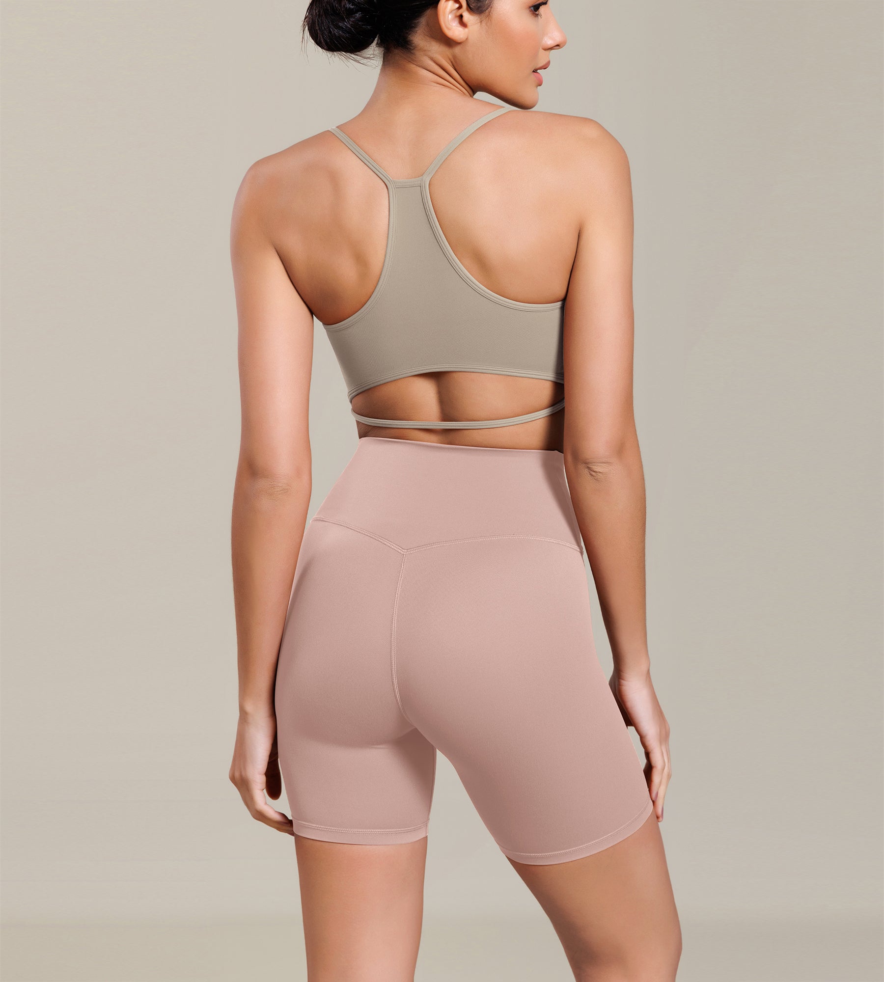 Cloud Feeling 6" Cross Waist Yoga Lounge Shorts - ododos