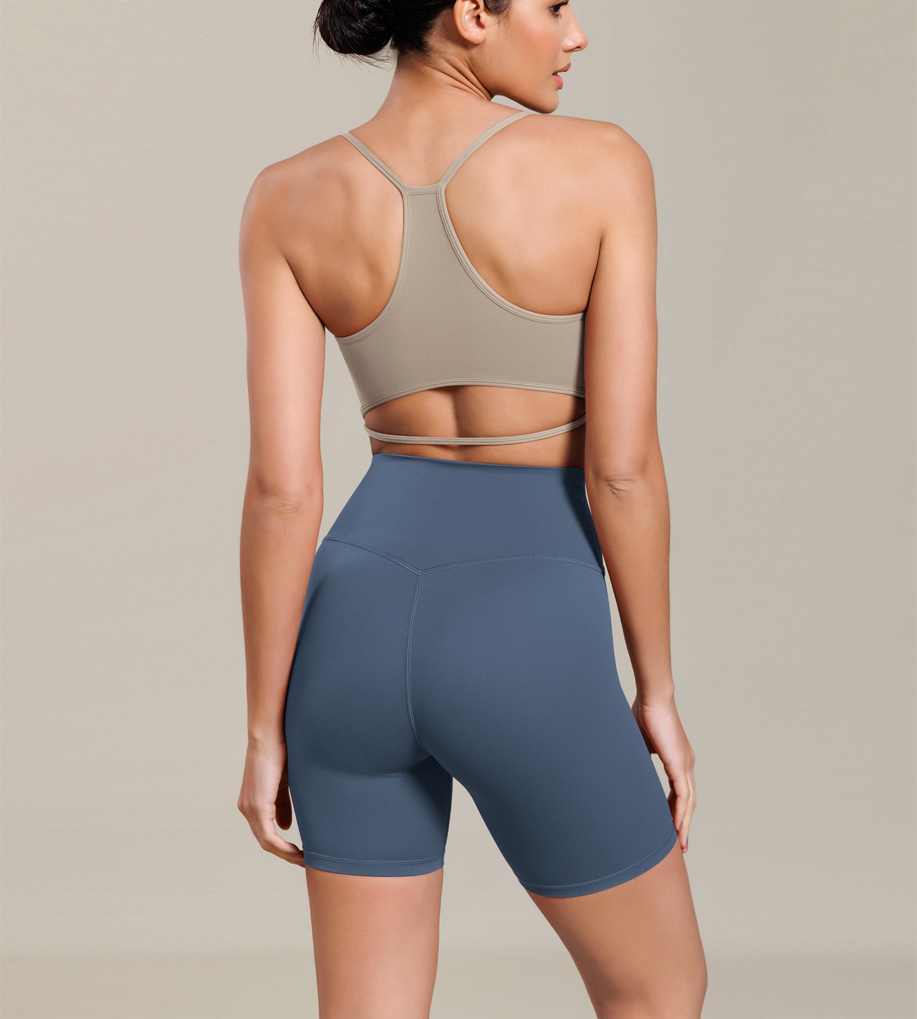 Cloud Feeling 6" Cross Waist Yoga Lounge Shorts - ododos