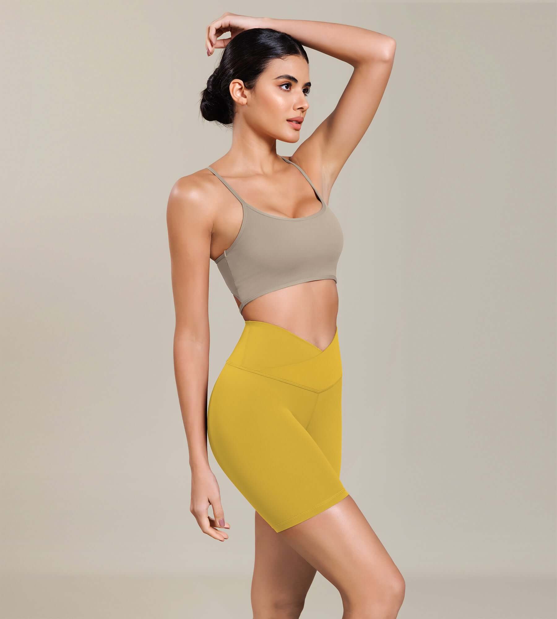 Cloud Feeling 6 Cross Waist Yoga Lounge Shorts - ododos