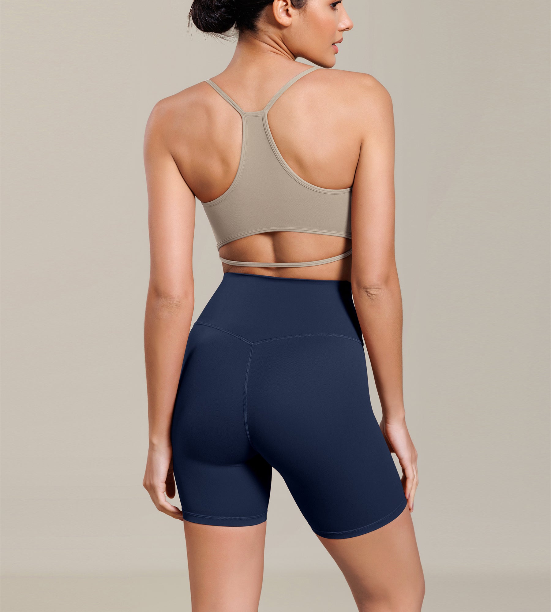 Cloud Feeling 6" Cross Waist Yoga Lounge Shorts - ododos