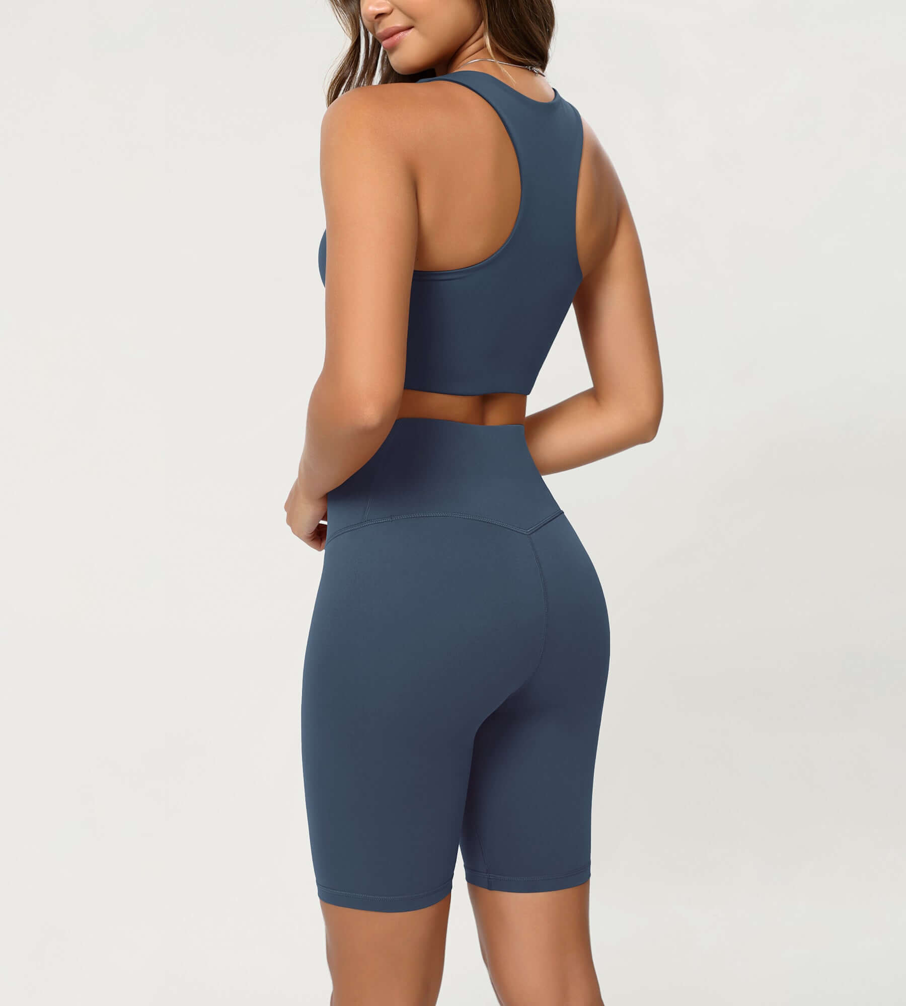 Cloud Feeling 8 Crossover Yoga Shorts - ododos