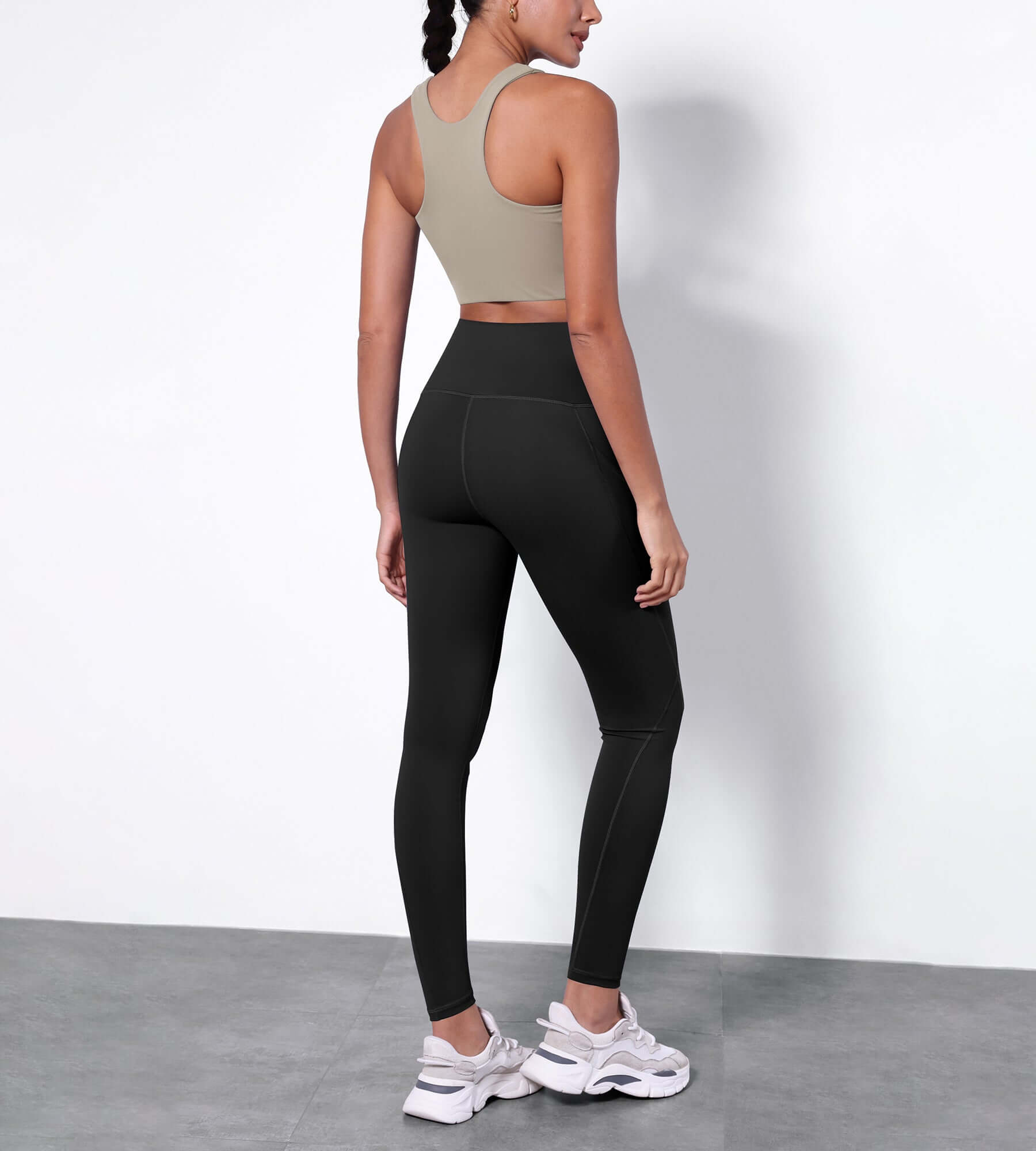 Fleece lined compression leggings online