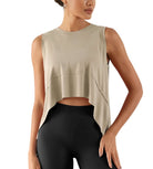 Modal Soft Sleeveless Cropped Yoga Tank(Crop) - ododos