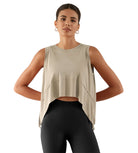 Modal Soft Sleeveless Cropped Yoga Tank(Crop) - ododos