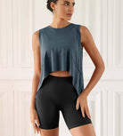 Modal Soft Sleeveless Cropped Yoga Tank(Crop) - ododos