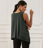 Modal Soft Sleeveless Cropped Yoga Tank (Long) - ododos