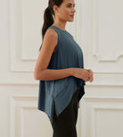 Modal Soft Sleeveless Cropped Yoga Tank (Long) - ododos