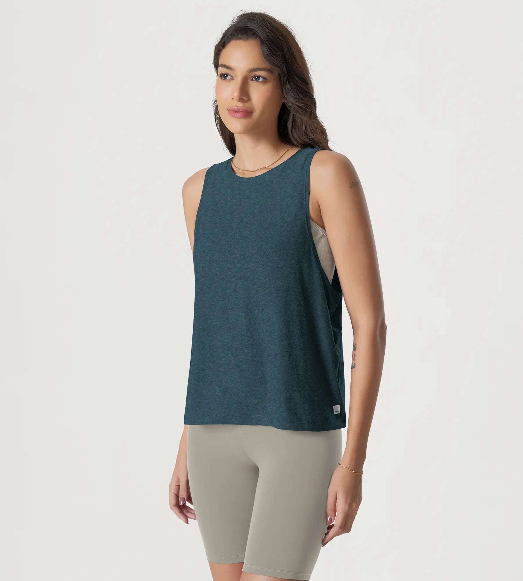 ODODOS Stratum Loose Tank Top in soft fabric, perfect for summer workouts