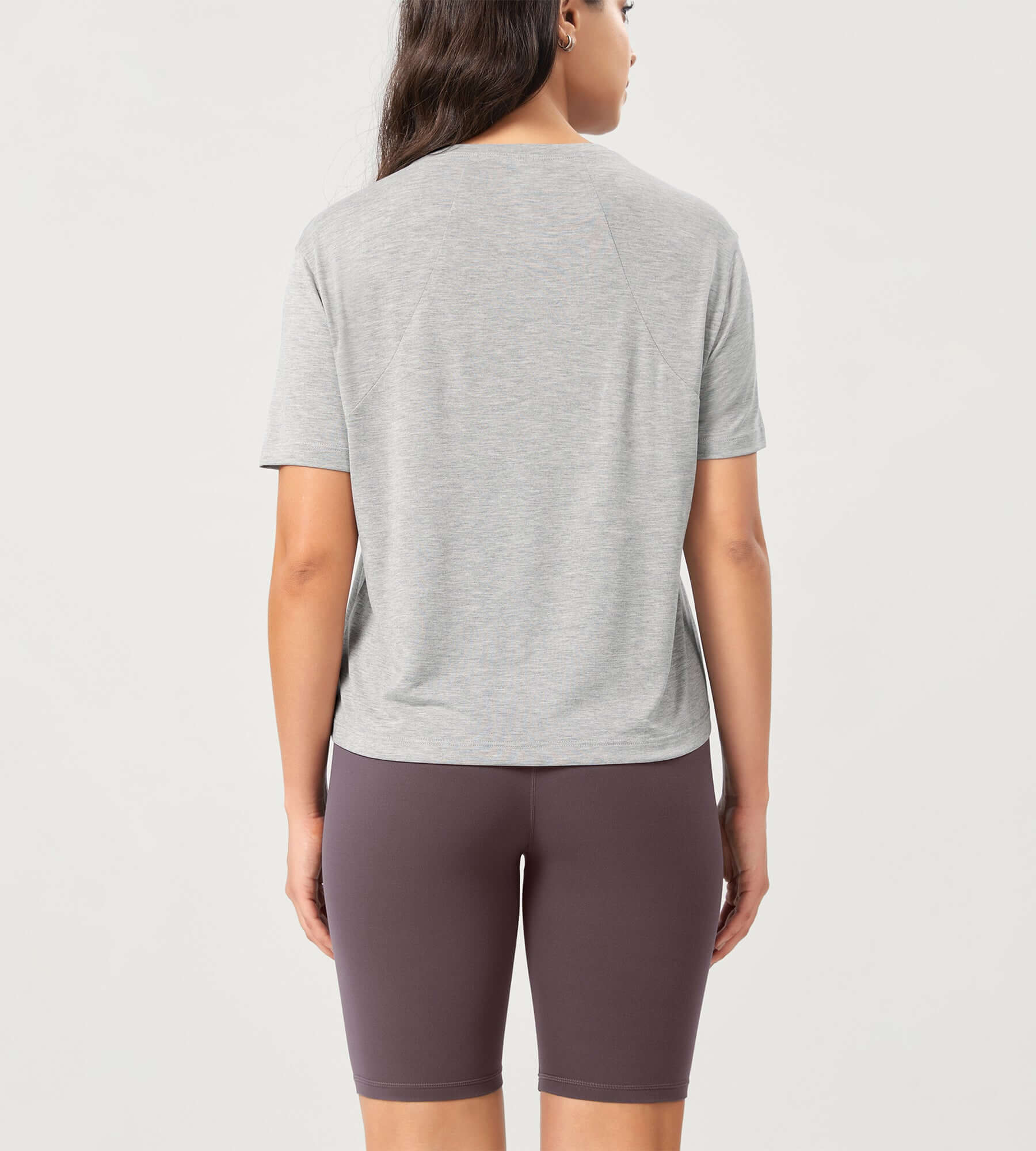 Modal Soft Crew Neck Short Sleeve Shirts - ododos