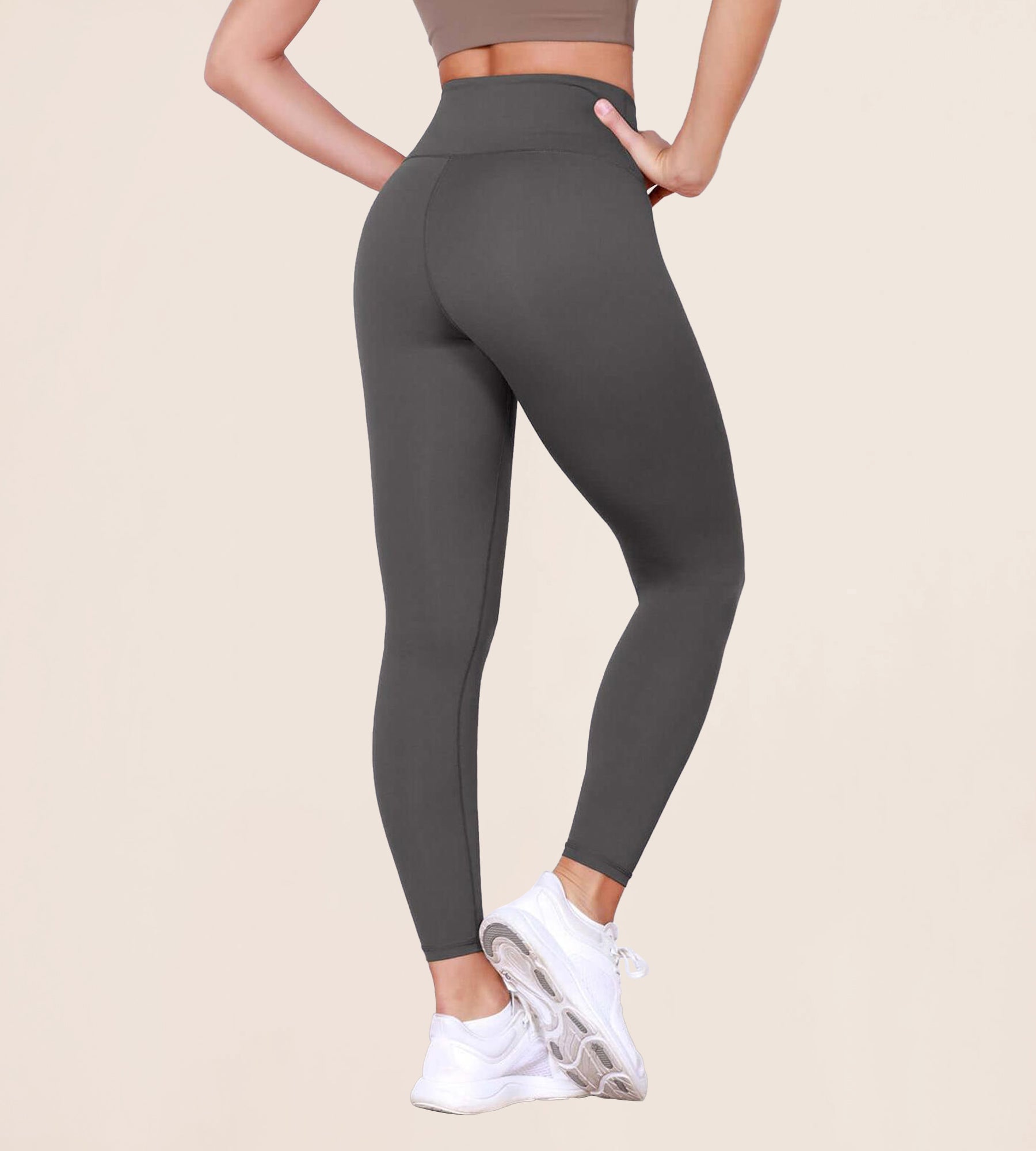 25" Body-Hugging Workout Leggings with Back Pocket - ododos