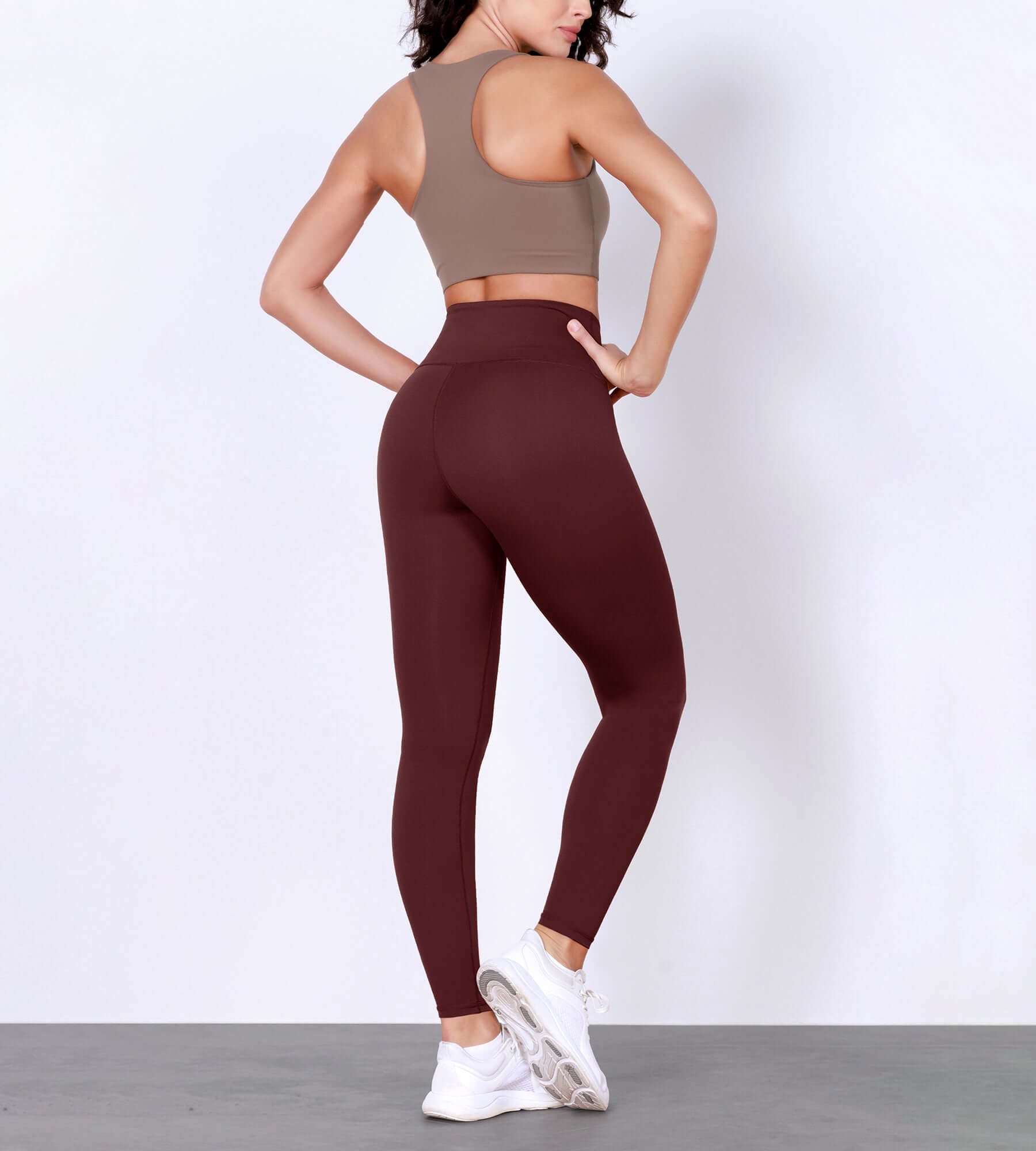 Brown workout leggings hotsell