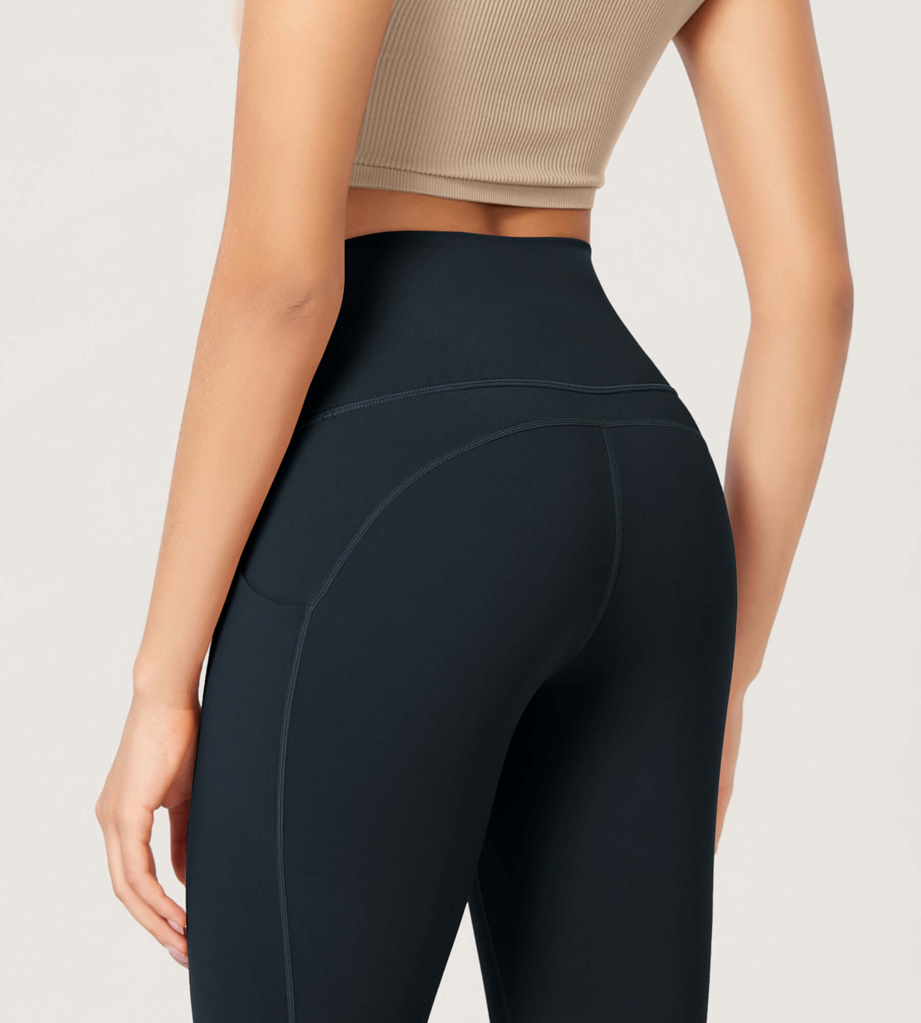 ODLEX 2-Pack 14 High Waist Workout Capris with Pockets - ododos