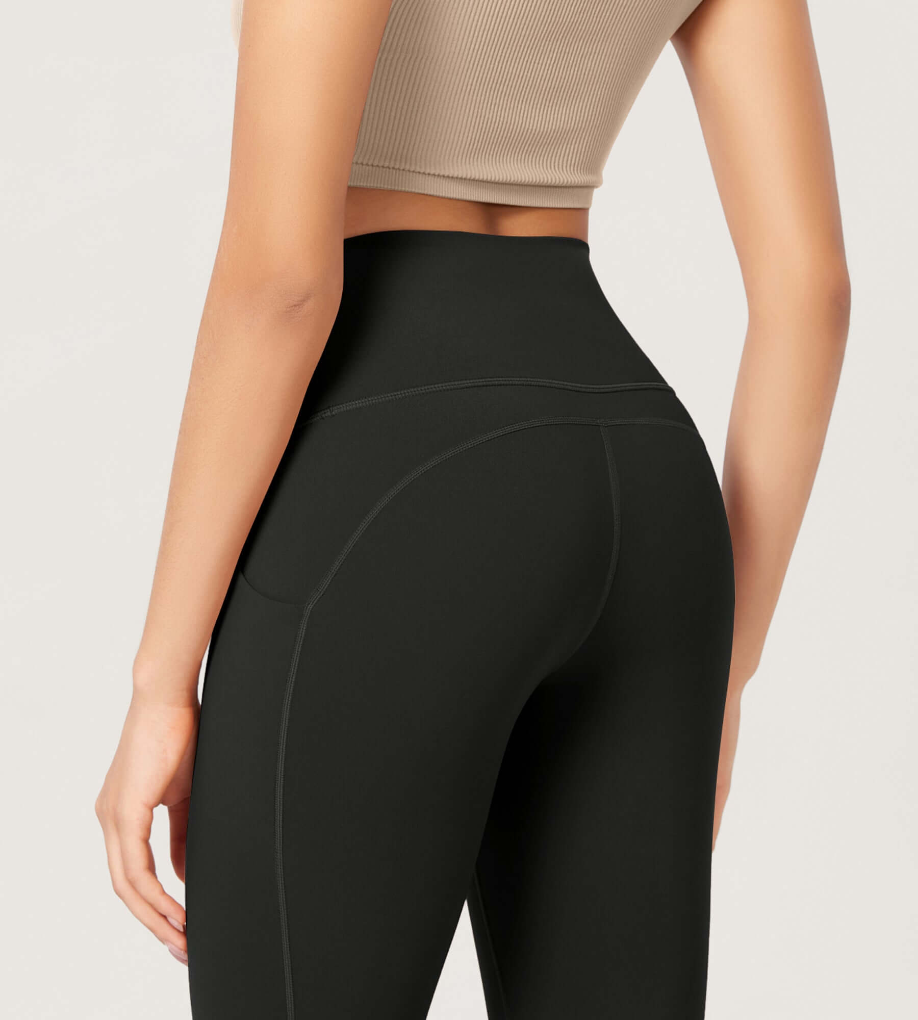 ODLEX 2-Pack 14 High Waist Workout Capris with Pockets - ododos