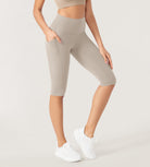 ODLEX 2-Pack 14" High Waist Workout Capris with Pockets - ododos