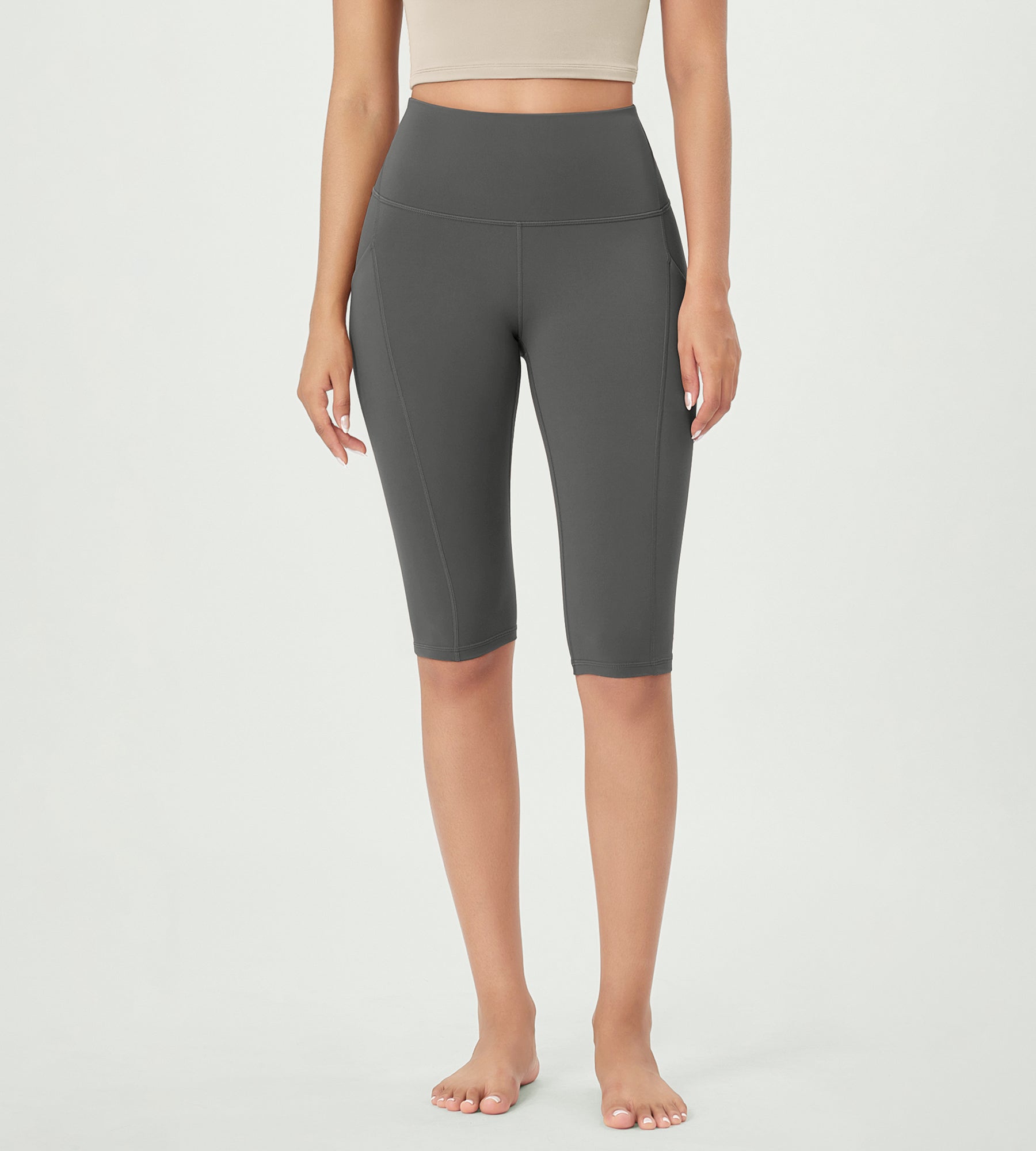 14 ODLEX High Waist Workout Yoga Capri Leggings with Pockets - ododos