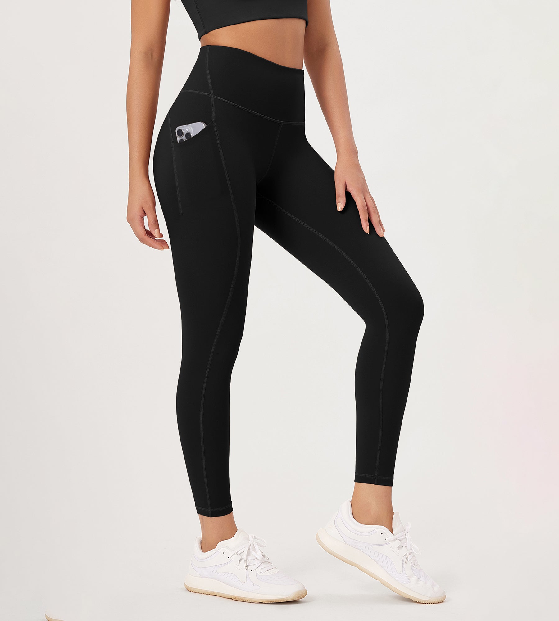 25” High Waist Workout Leggings with Pockets - ododos