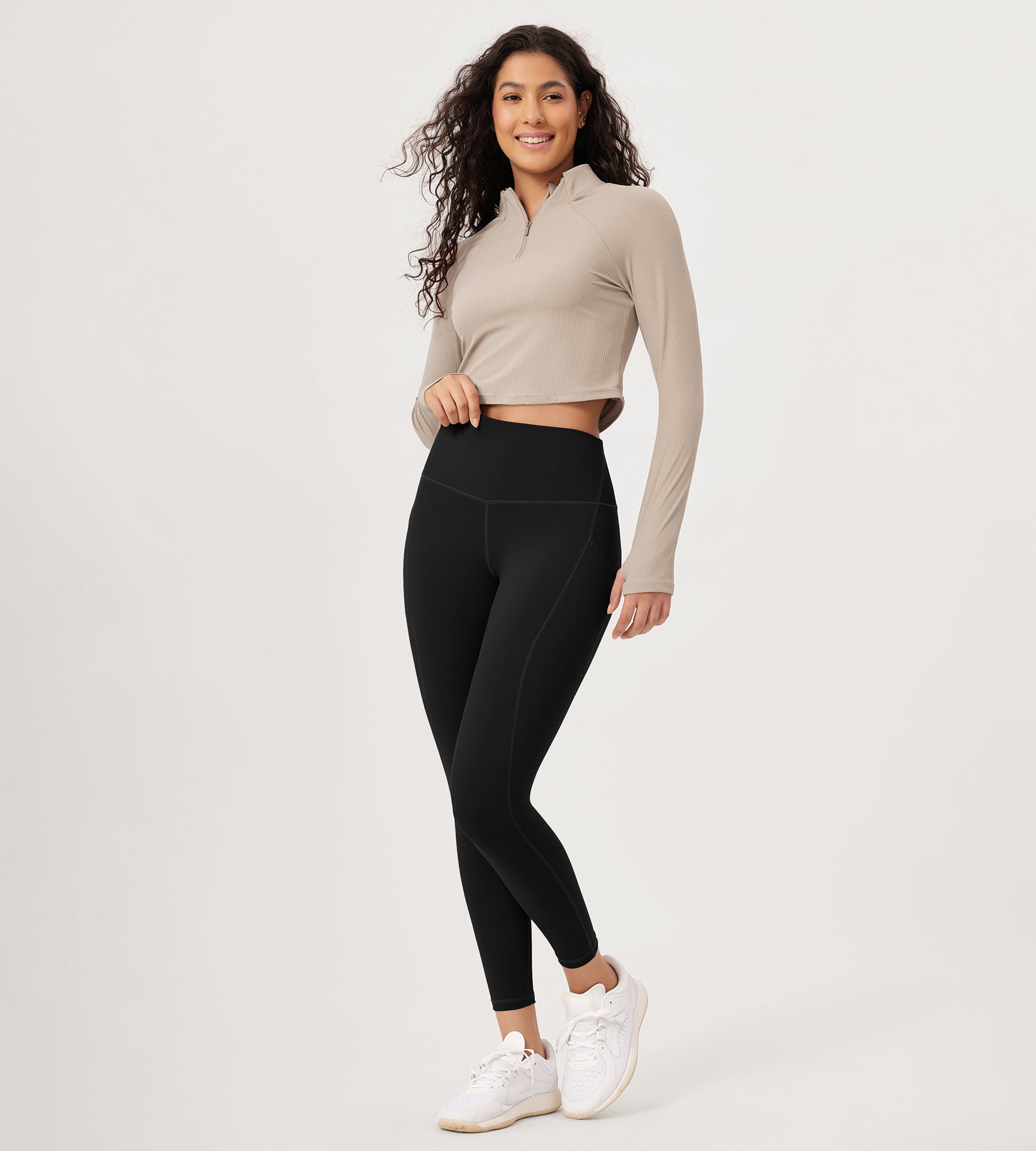 25” High Waist Workout Leggings with Pockets - ododos