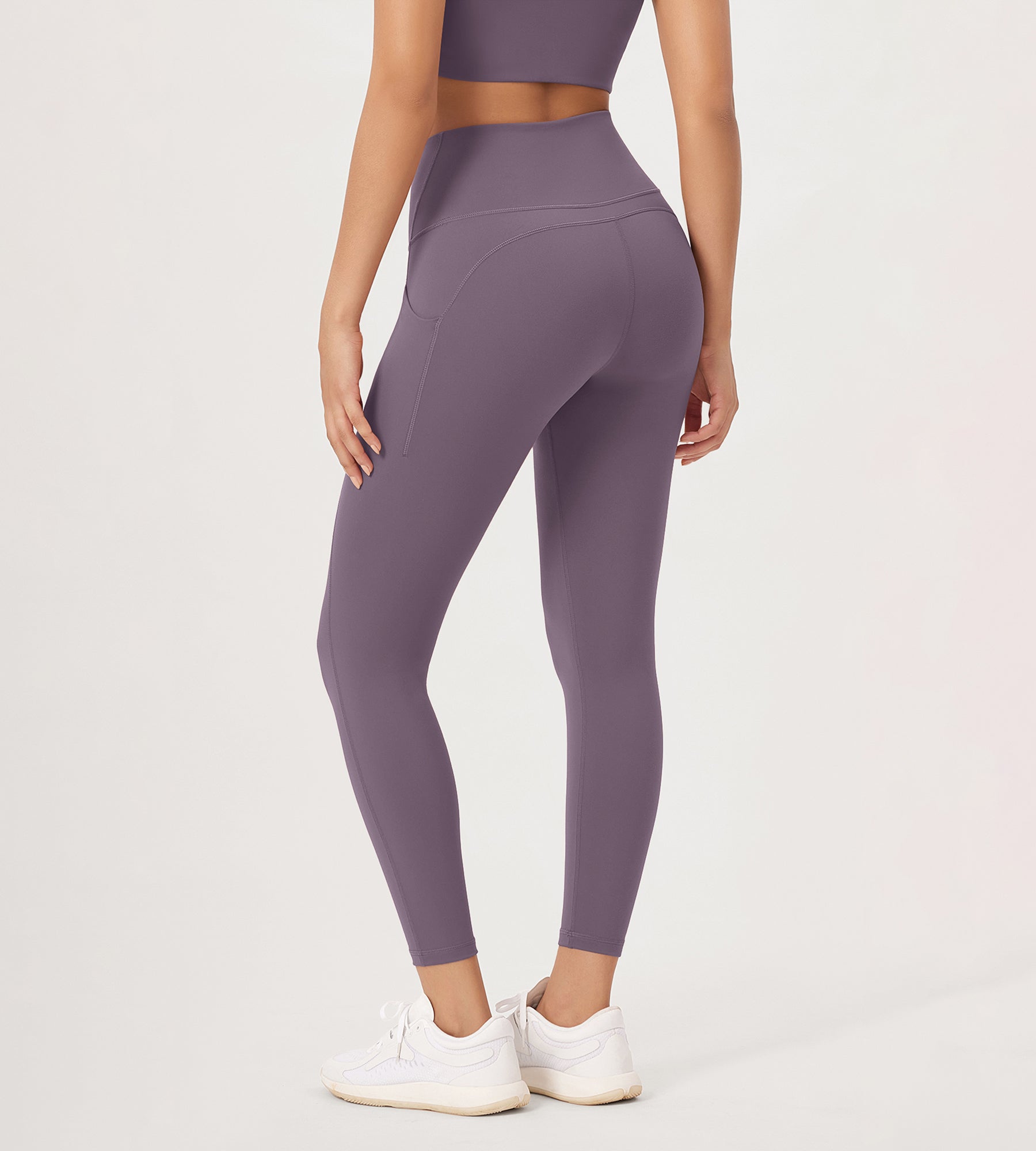 2-Pack 25â€?High Waist Workout Leggings with Pockets - ododos