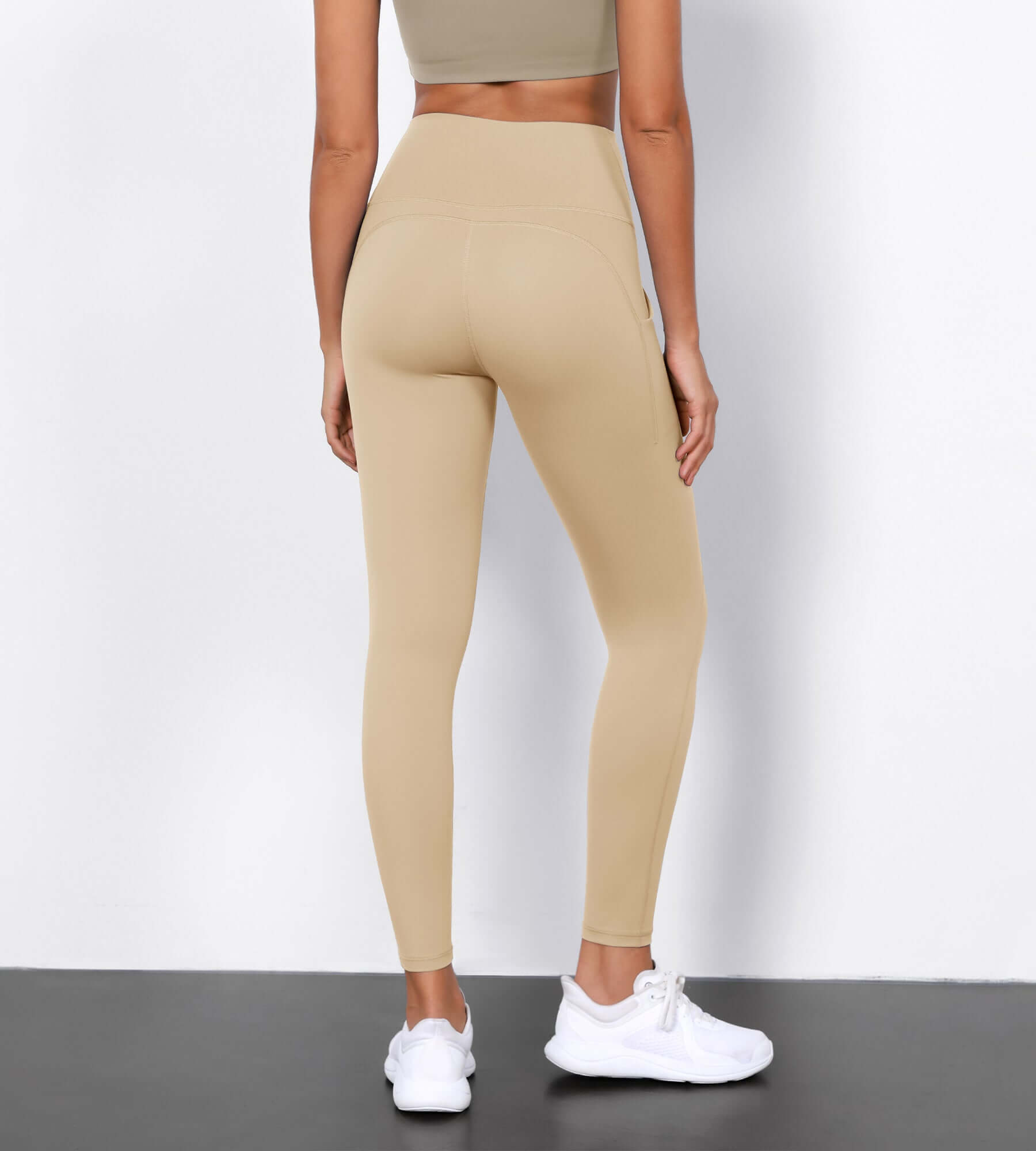 Beige workout leggings best sale