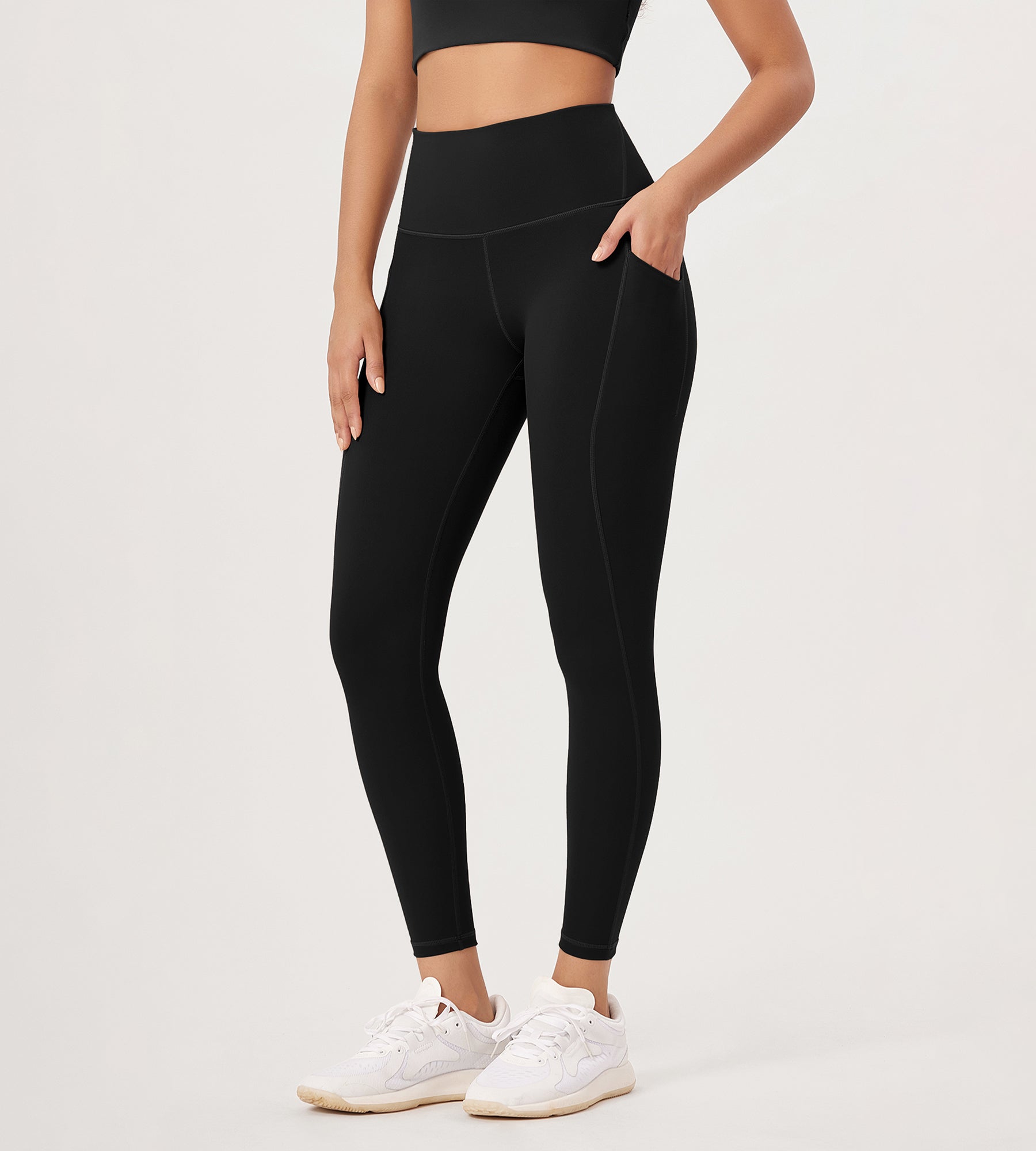 2-Pack 25â€?High Waist Workout Leggings with Pockets - ododos